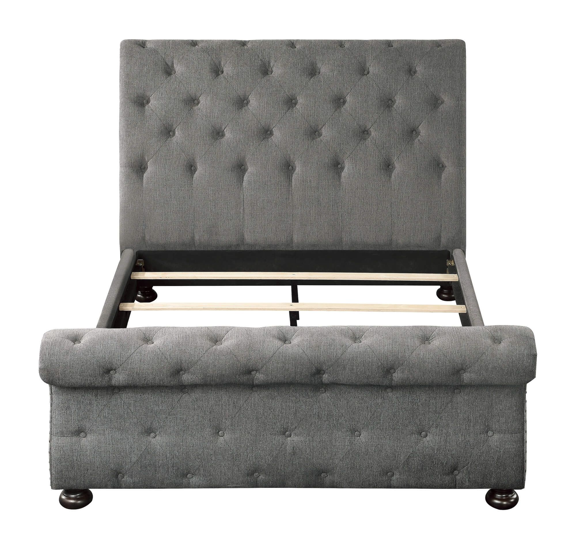 Crofton Tufted King Size Bed