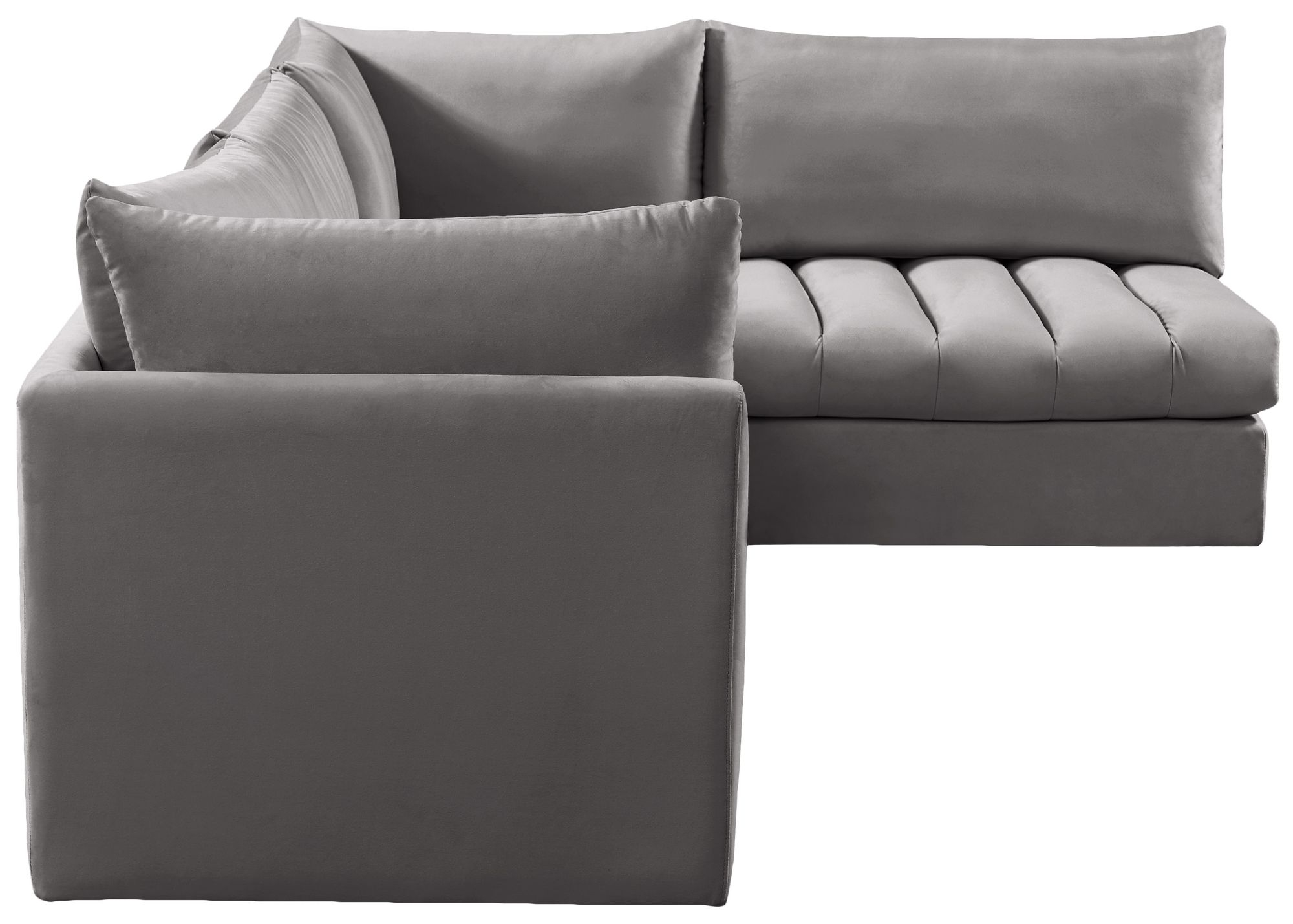 Jacob 103" 4-Piece Velvet Modular Sectional