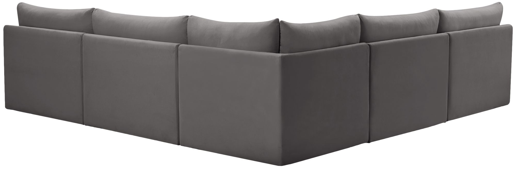 Jacob 107" 5-Piece Velvet Modular Sectional