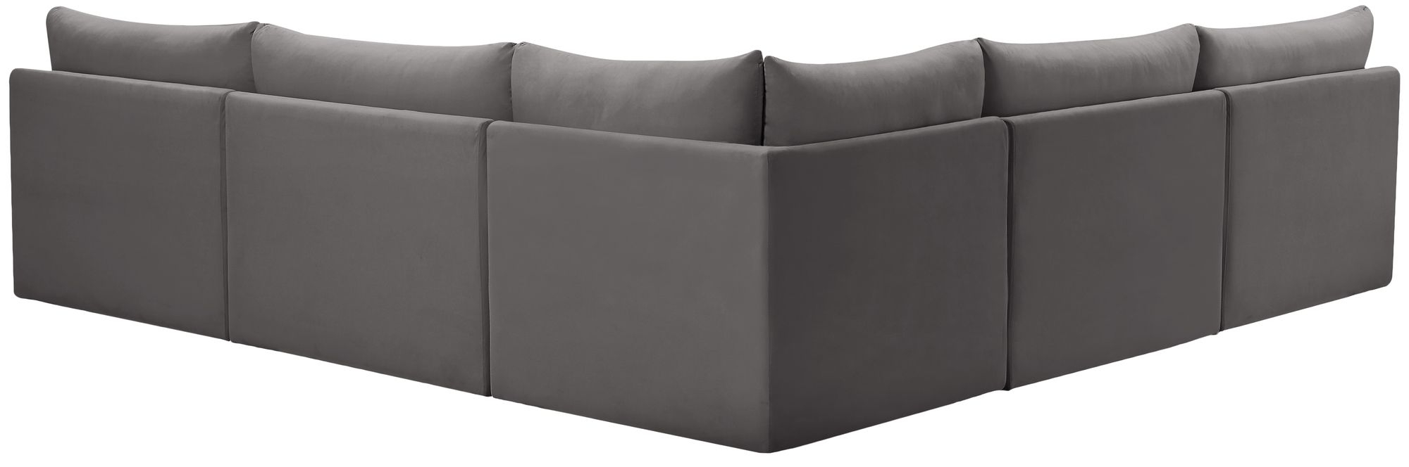 Jacob 107" 5-Piece Velvet Modular Sectional