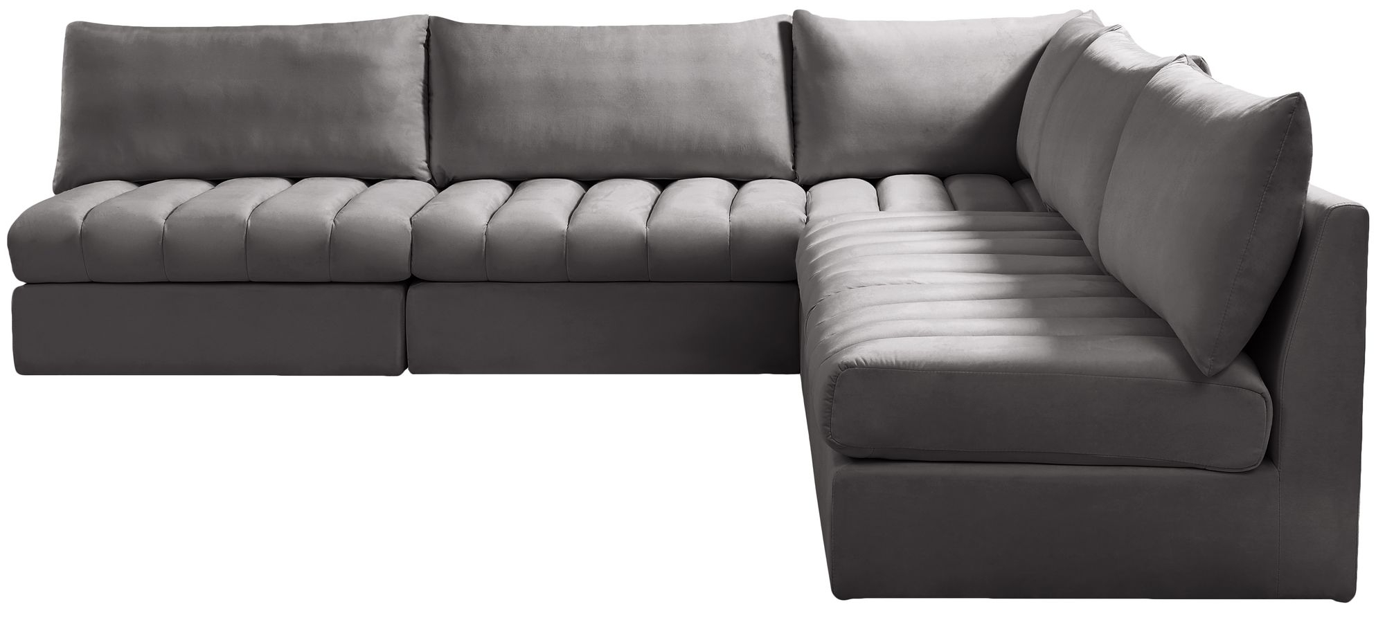 Jacob 107" 5-Piece Velvet Modular Sectional