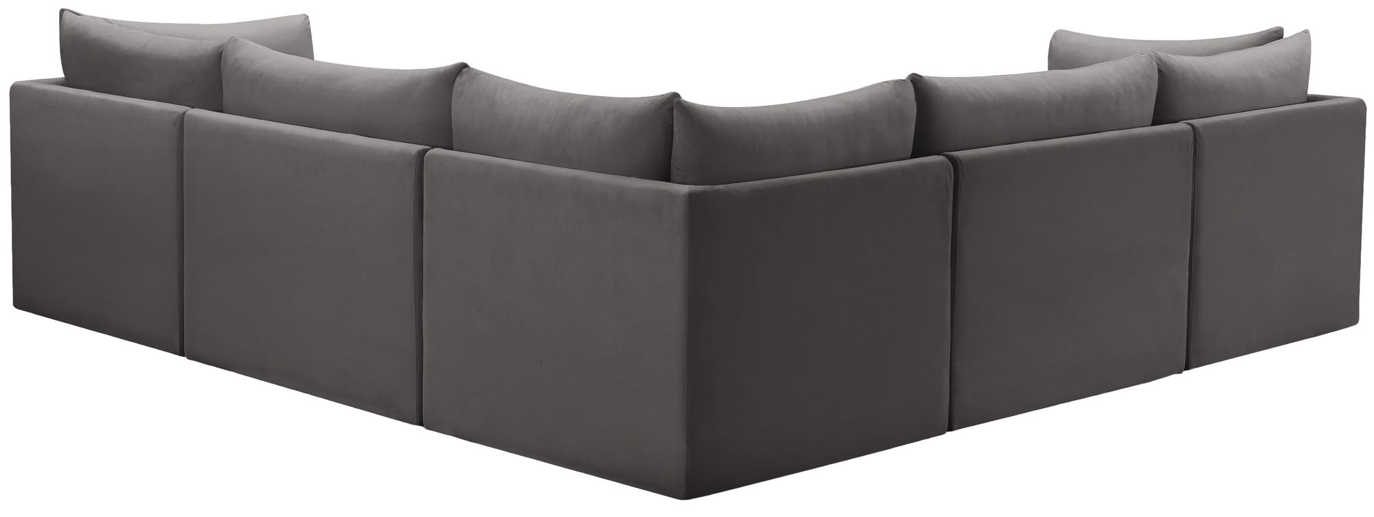 Jacob 103" 5-Piece Velvet Modular Sectional