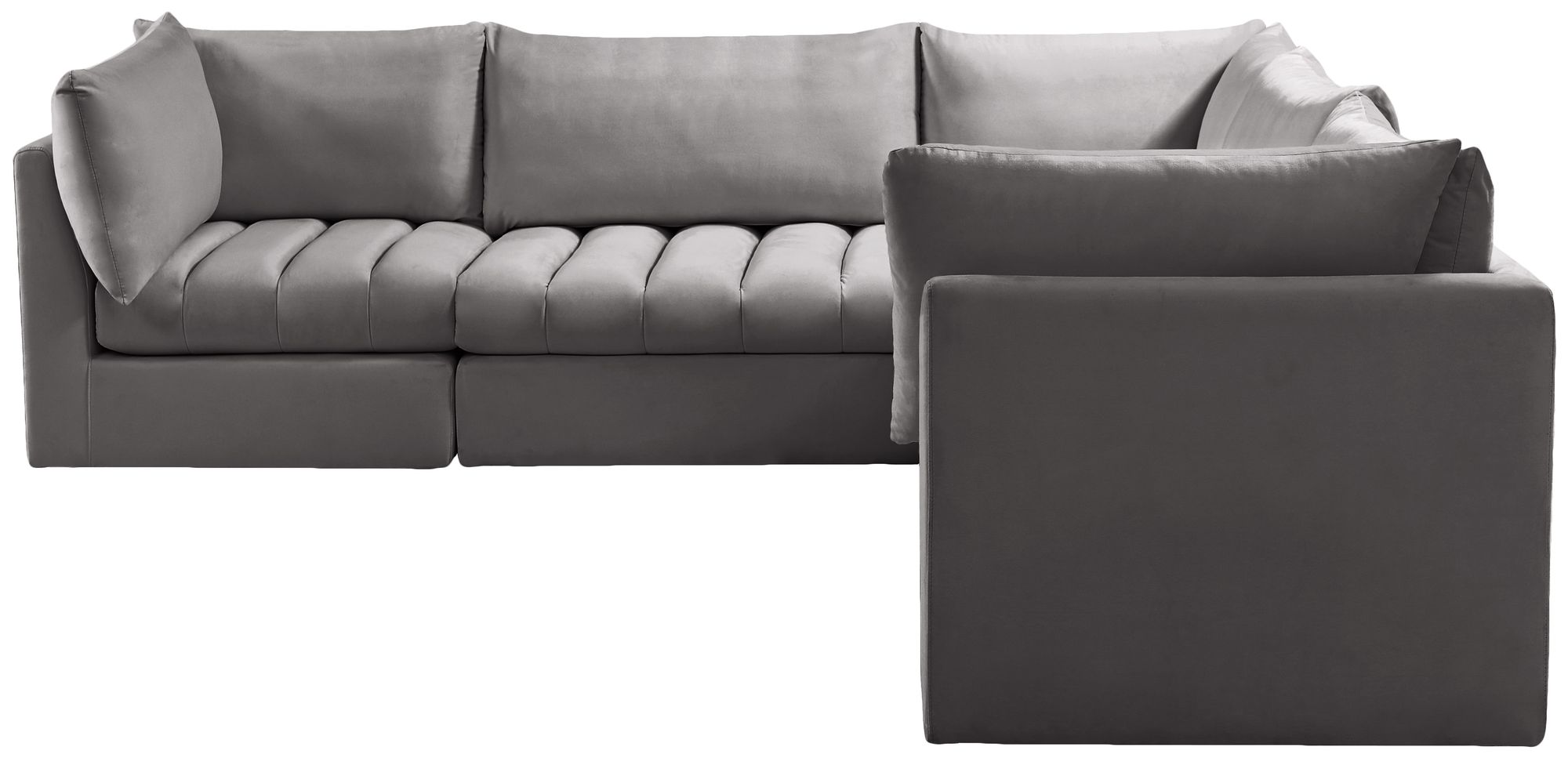Jacob 103" 5-Piece Velvet Modular Sectional