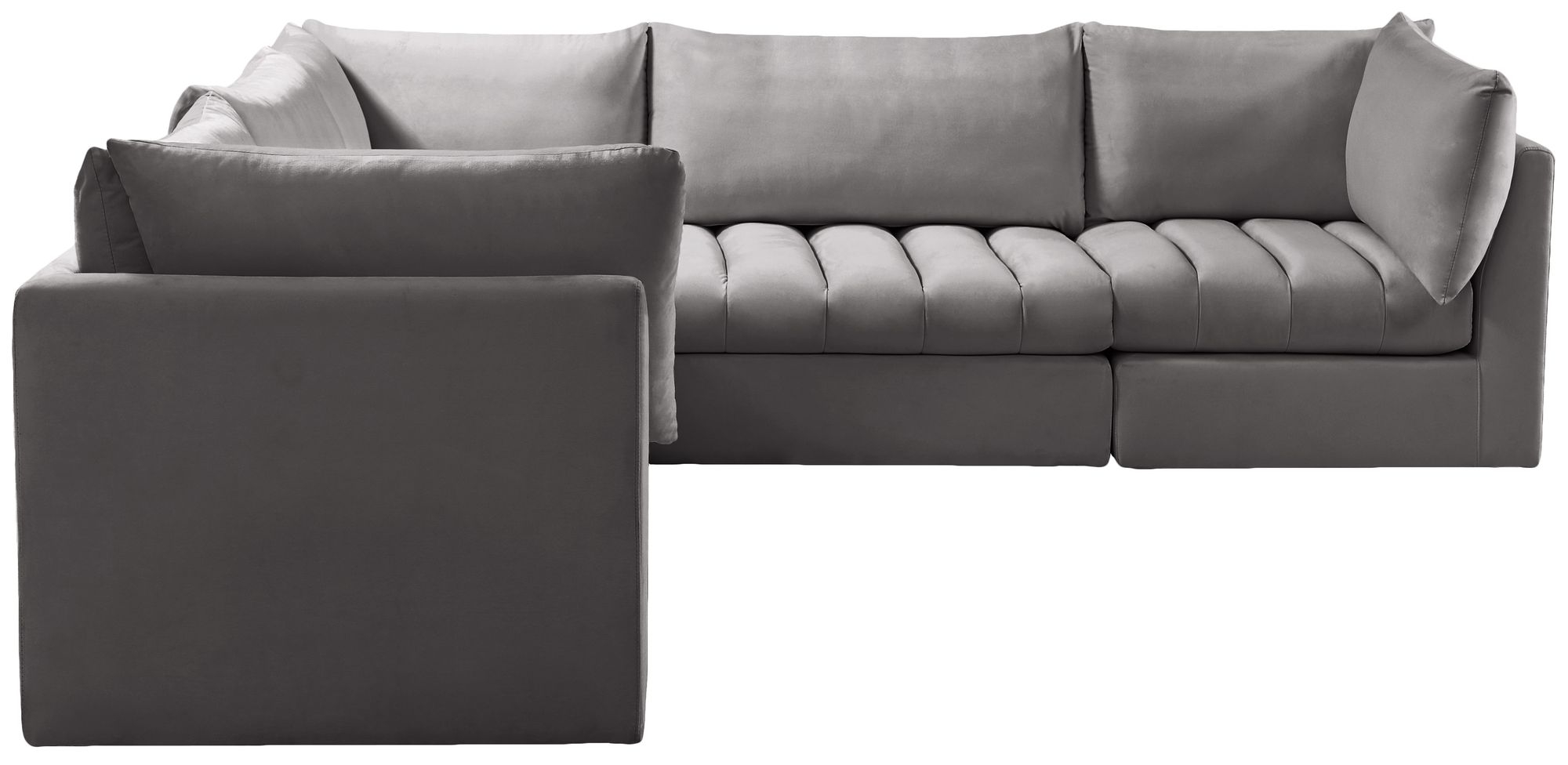 Jacob 103" 5-Piece Velvet Modular Sectional