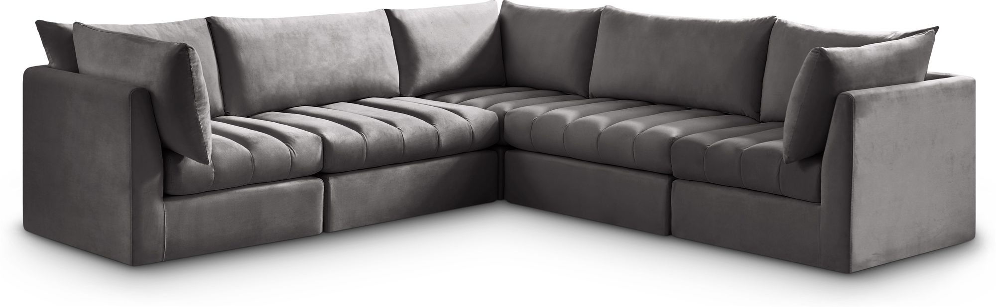 Jacob 103" 5-Piece Velvet Modular Sectional