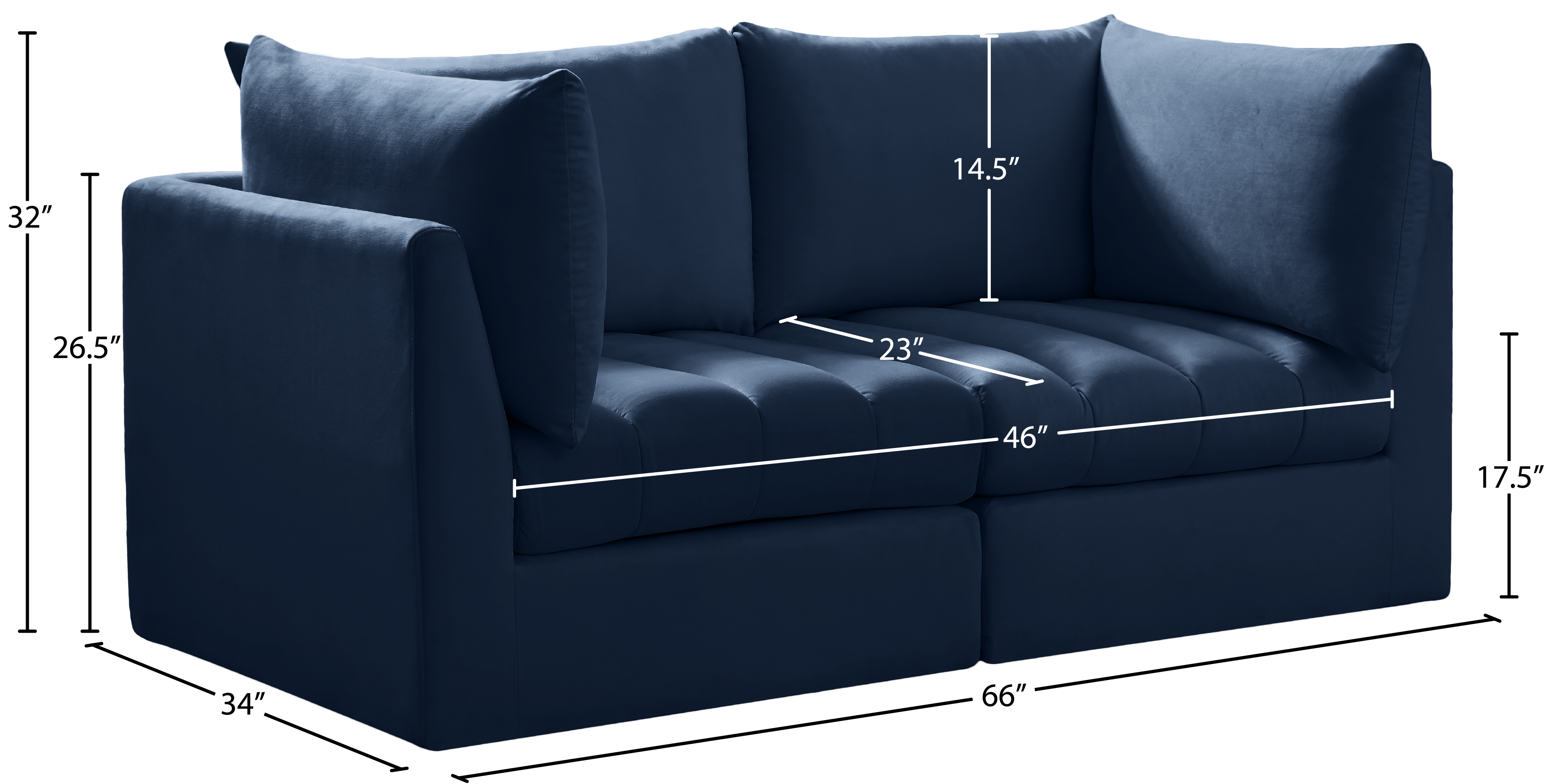 Jacob Velvet Modular Sofa