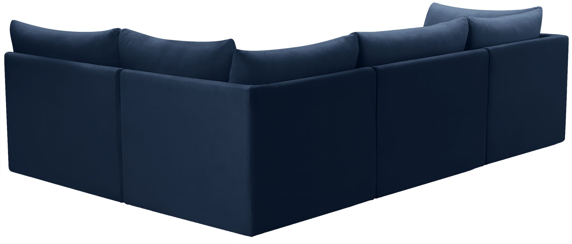 Jacob 103" 4-Piece Velvet Modular Sectional