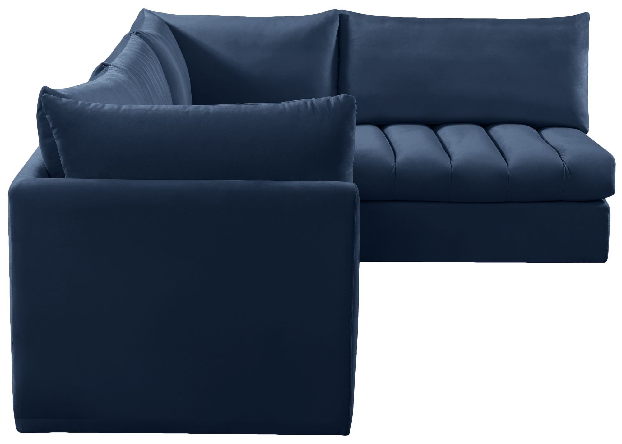 Jacob 103" 4-Piece Velvet Modular Sectional
