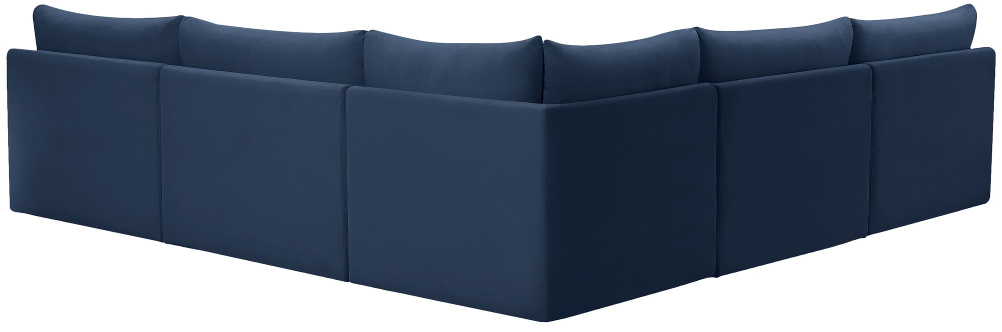 Jacob 107" 5-Piece Velvet Modular Sectional
