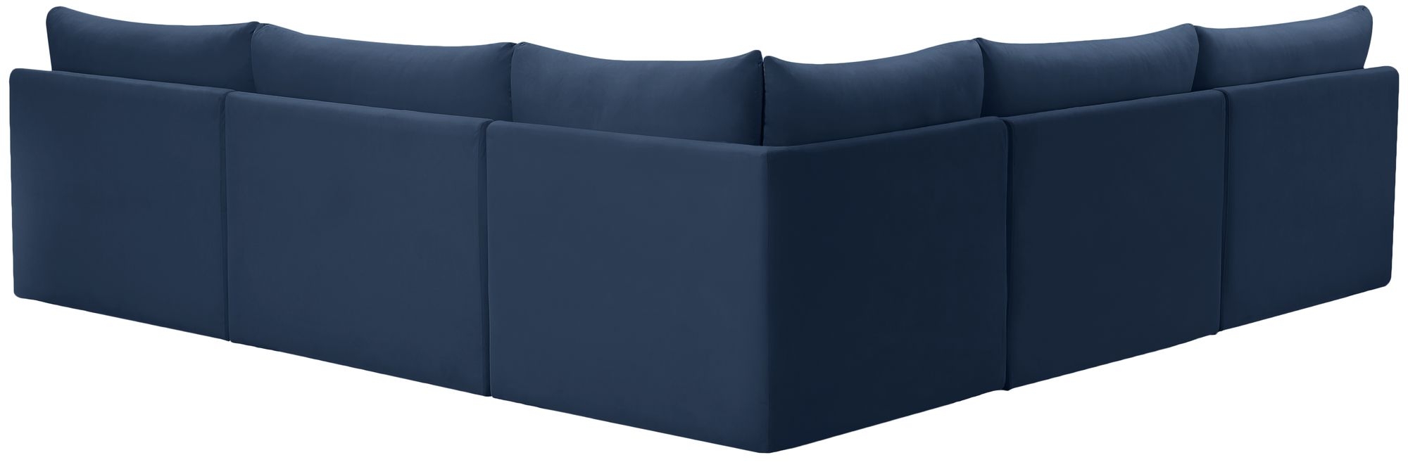 Jacob 107" 5-Piece Velvet Modular Sectional