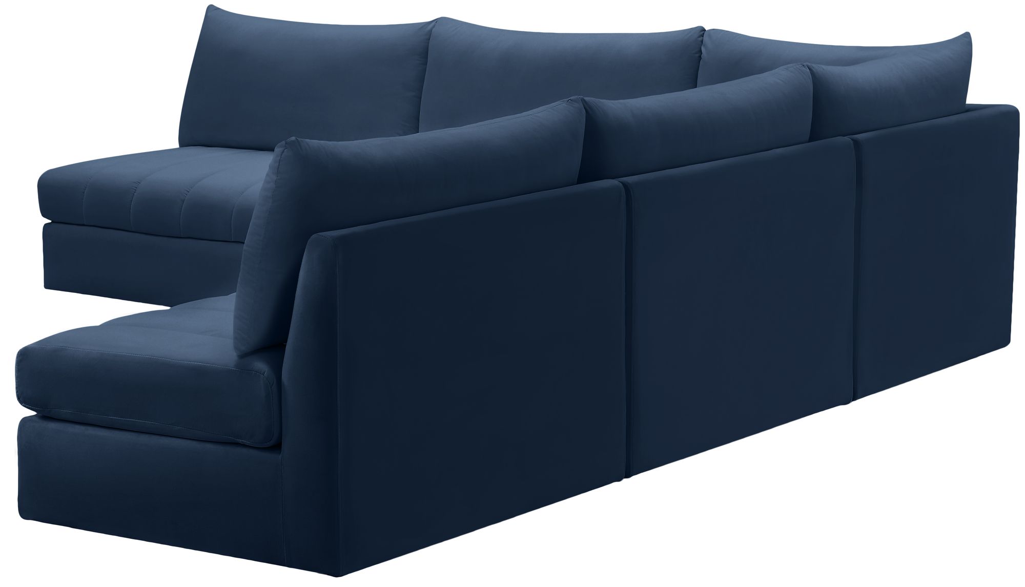 Jacob 107" 5-Piece Velvet Modular Sectional