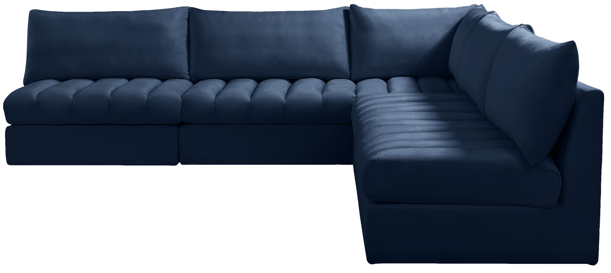 Jacob 107" 5-Piece Velvet Modular Sectional