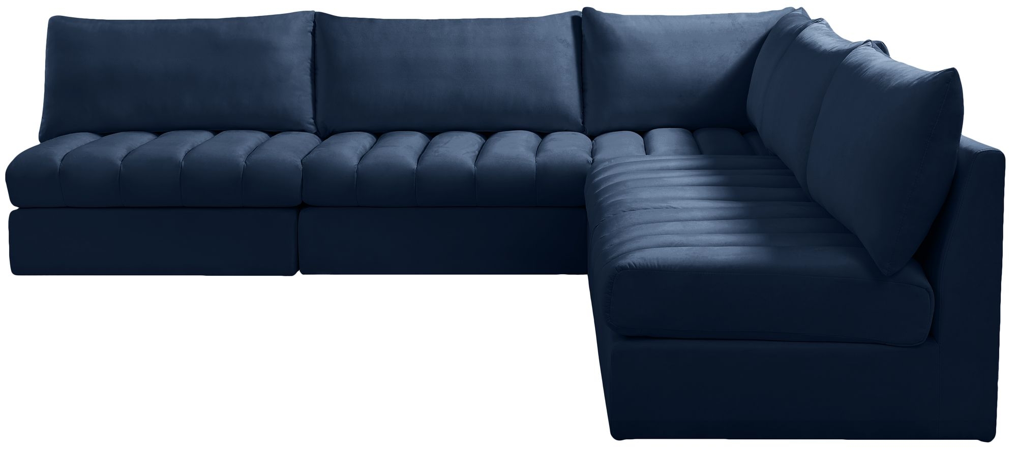 Jacob 107" 5-Piece Velvet Modular Sectional