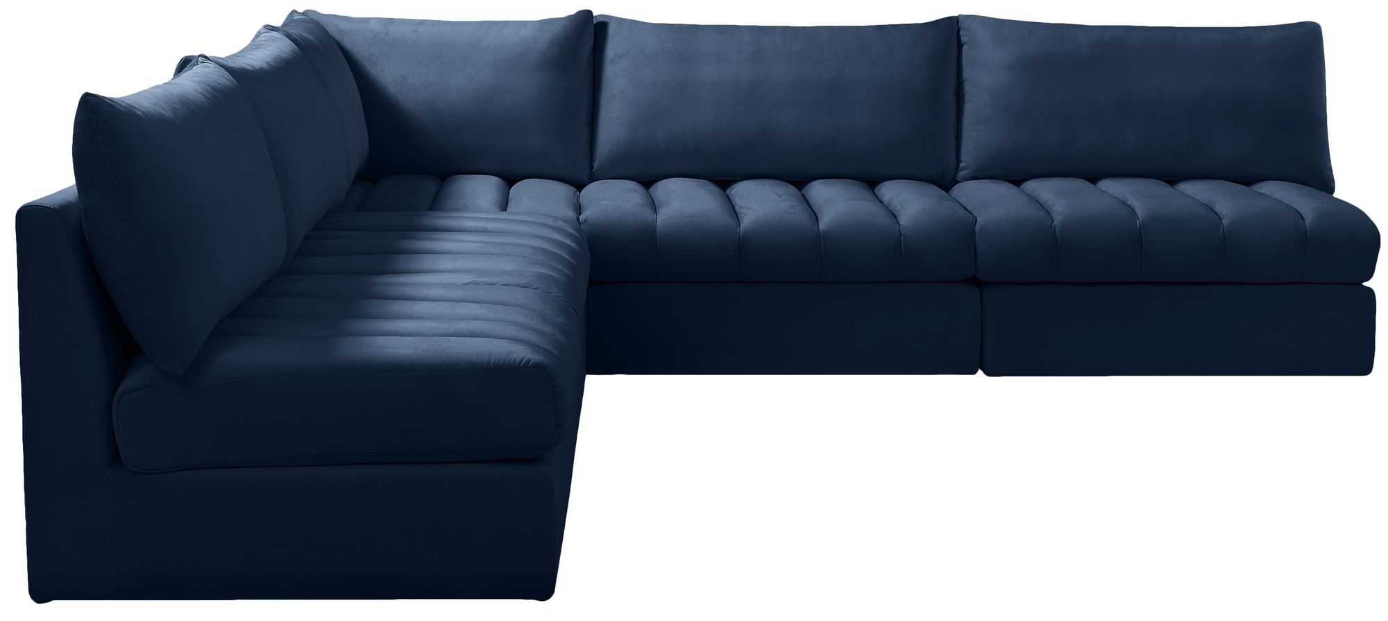 Jacob 107" 5-Piece Velvet Modular Sectional