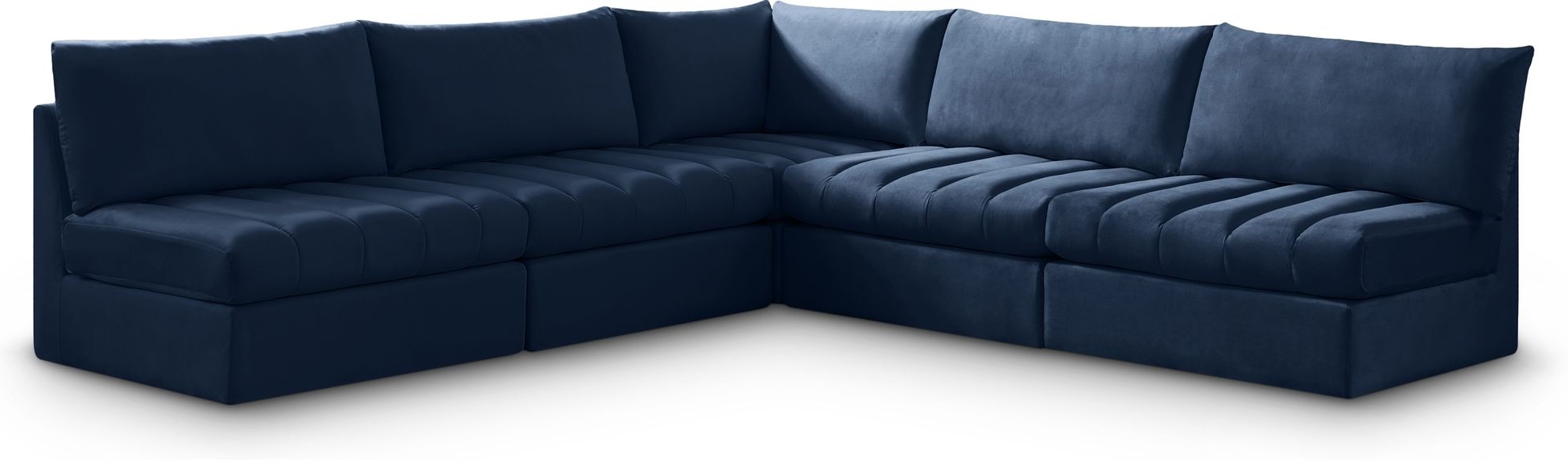 Jacob 107" 5-Piece Velvet Modular Sectional