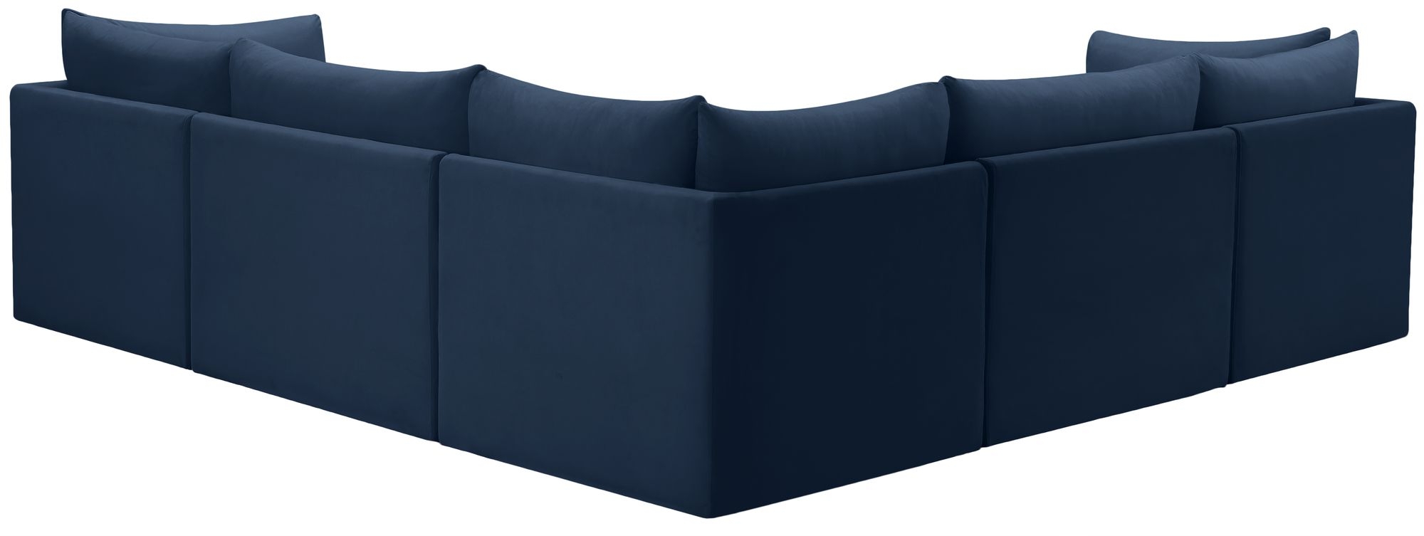 Jacob 103" 5-Piece Velvet Modular Sectional