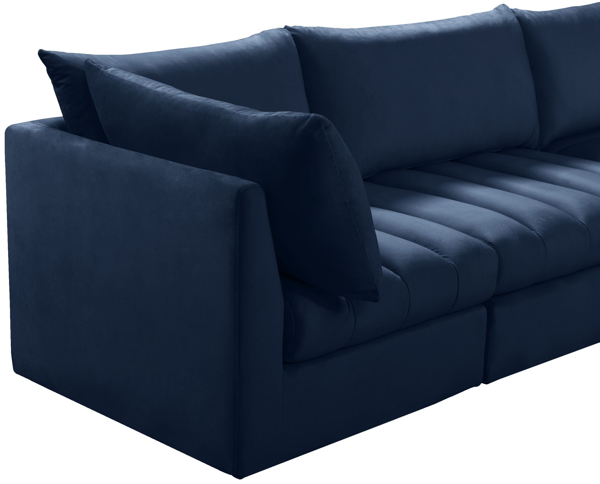 Jacob 103" 5-Piece Velvet Modular Sectional