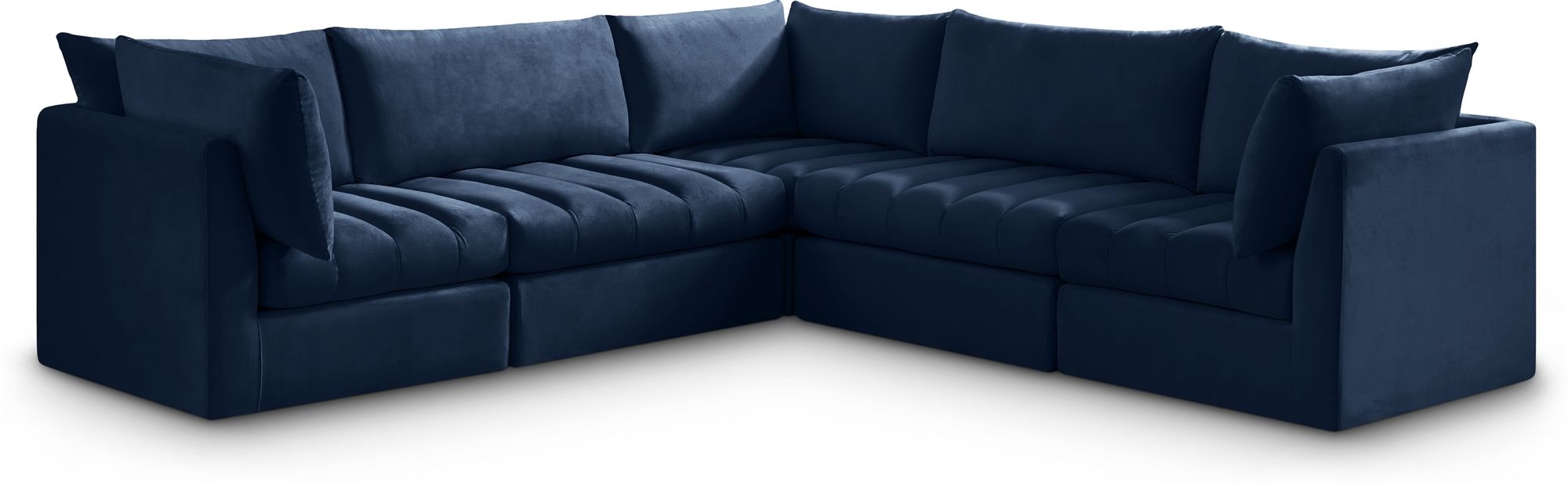 Jacob 103" 5-Piece Velvet Modular Sectional