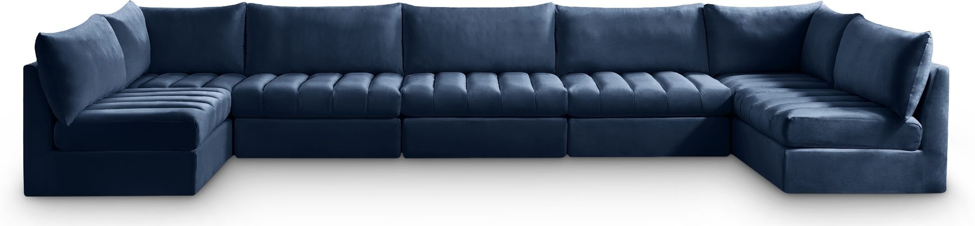 Jacob 177" 7-Piece Velvet Modular U-Shape Sectional