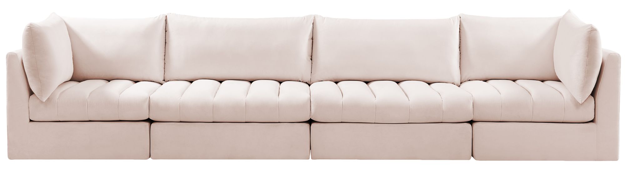 Jacob 140" Velvet Modular Sofa