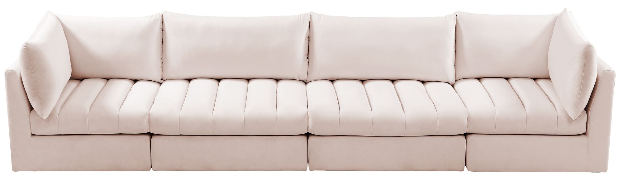 Jacob 140" Velvet Modular Sofa