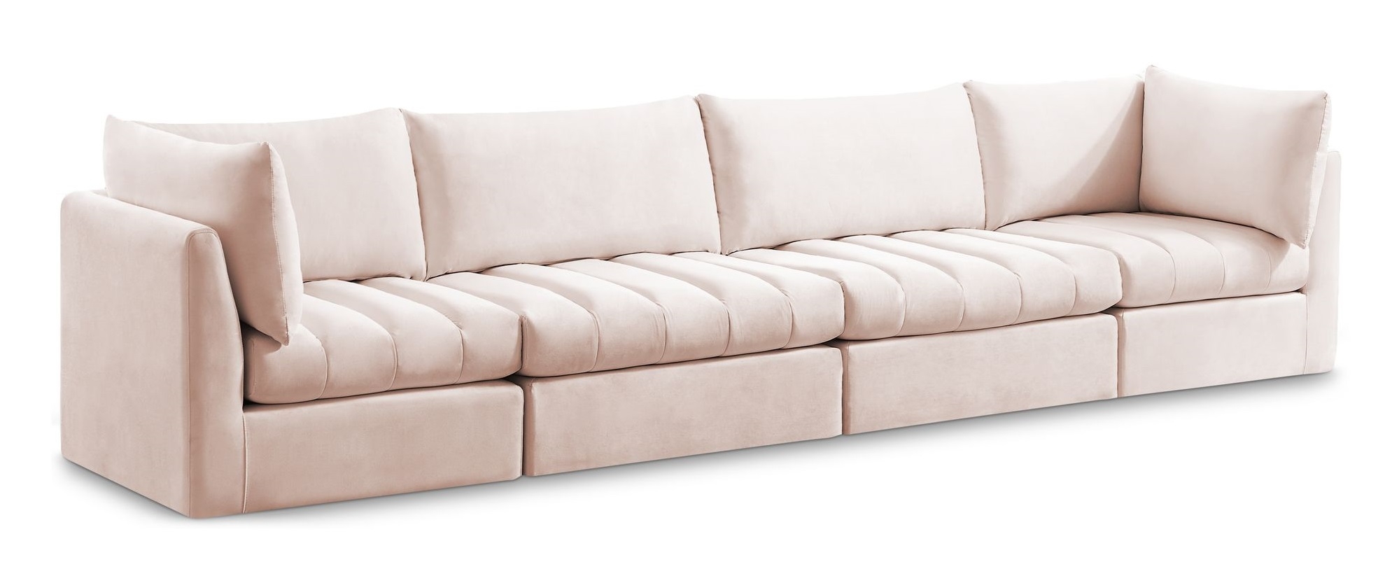 Jacob 140" Velvet Modular Sofa