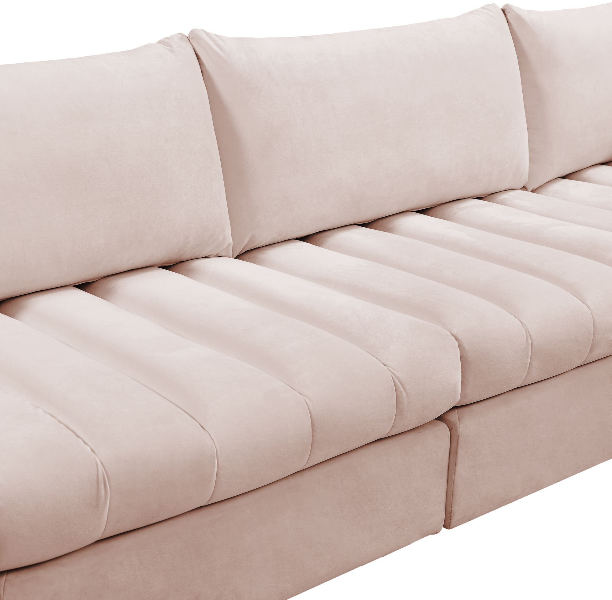 Jacob 103" 4-Piece Velvet Modular Sectional