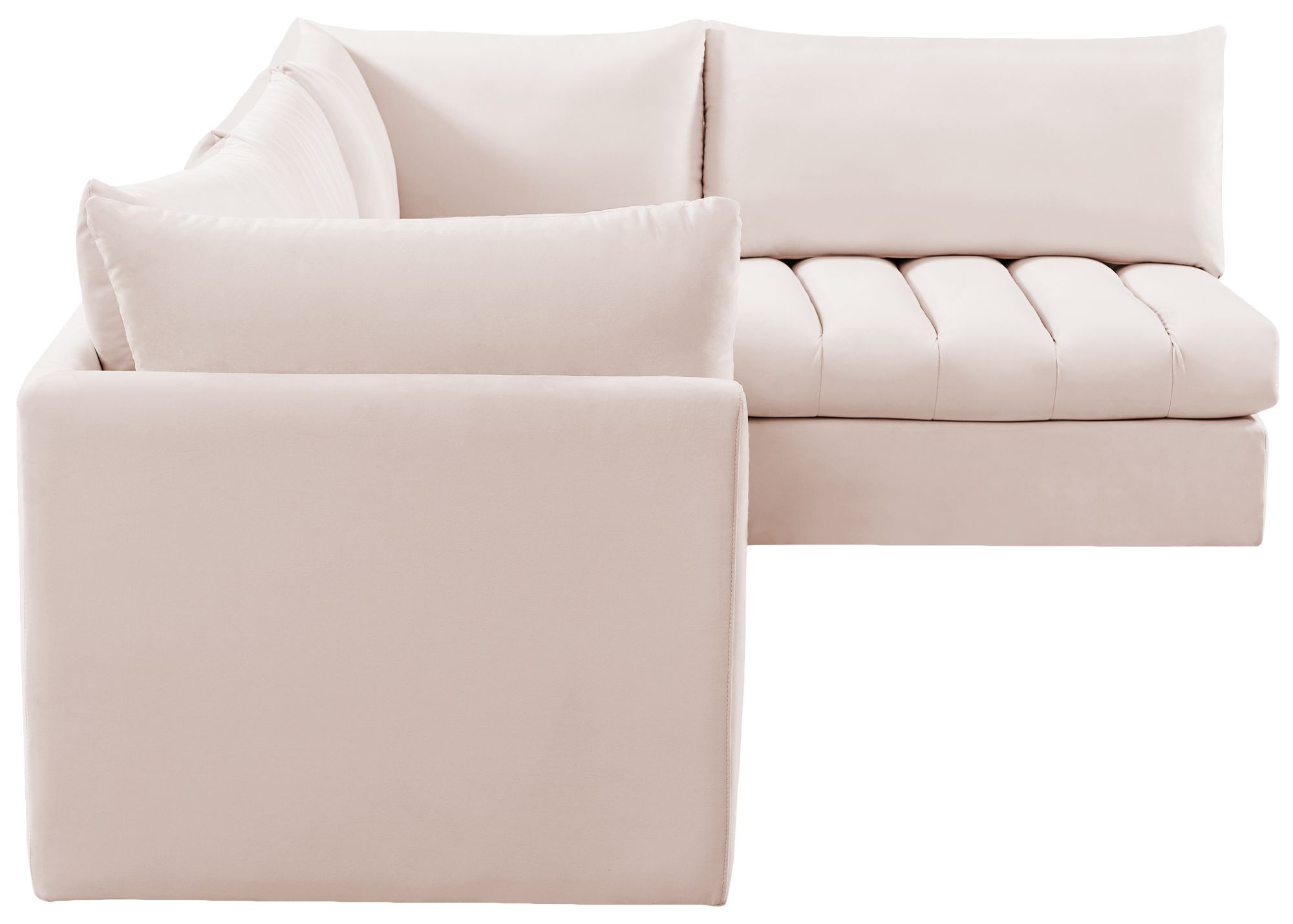 Jacob 103" 4-Piece Velvet Modular Sectional