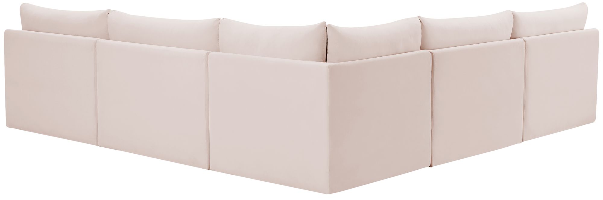Jacob 107" 5-Piece Velvet Modular Sectional