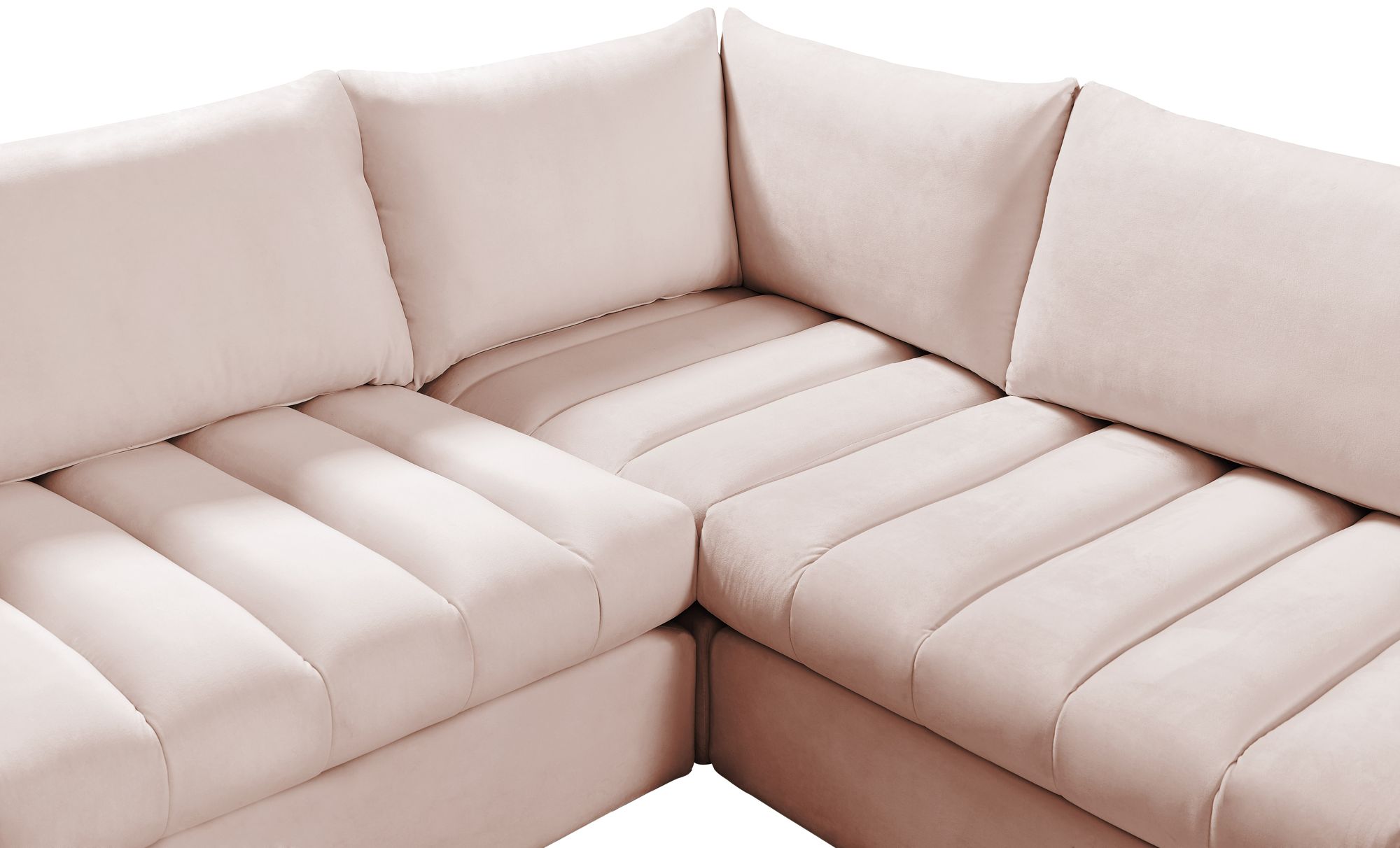 Jacob 107" 5-Piece Velvet Modular Sectional