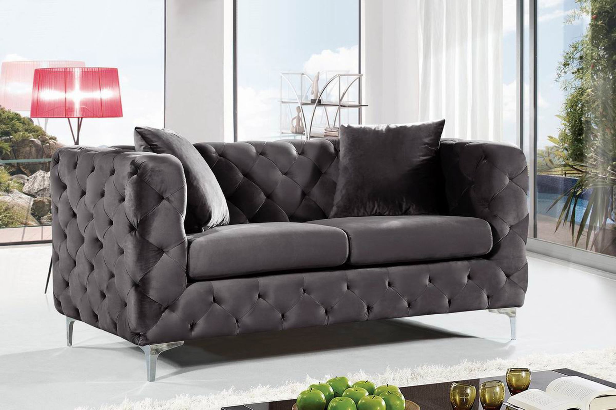 Scarlett Velvet Loveseat