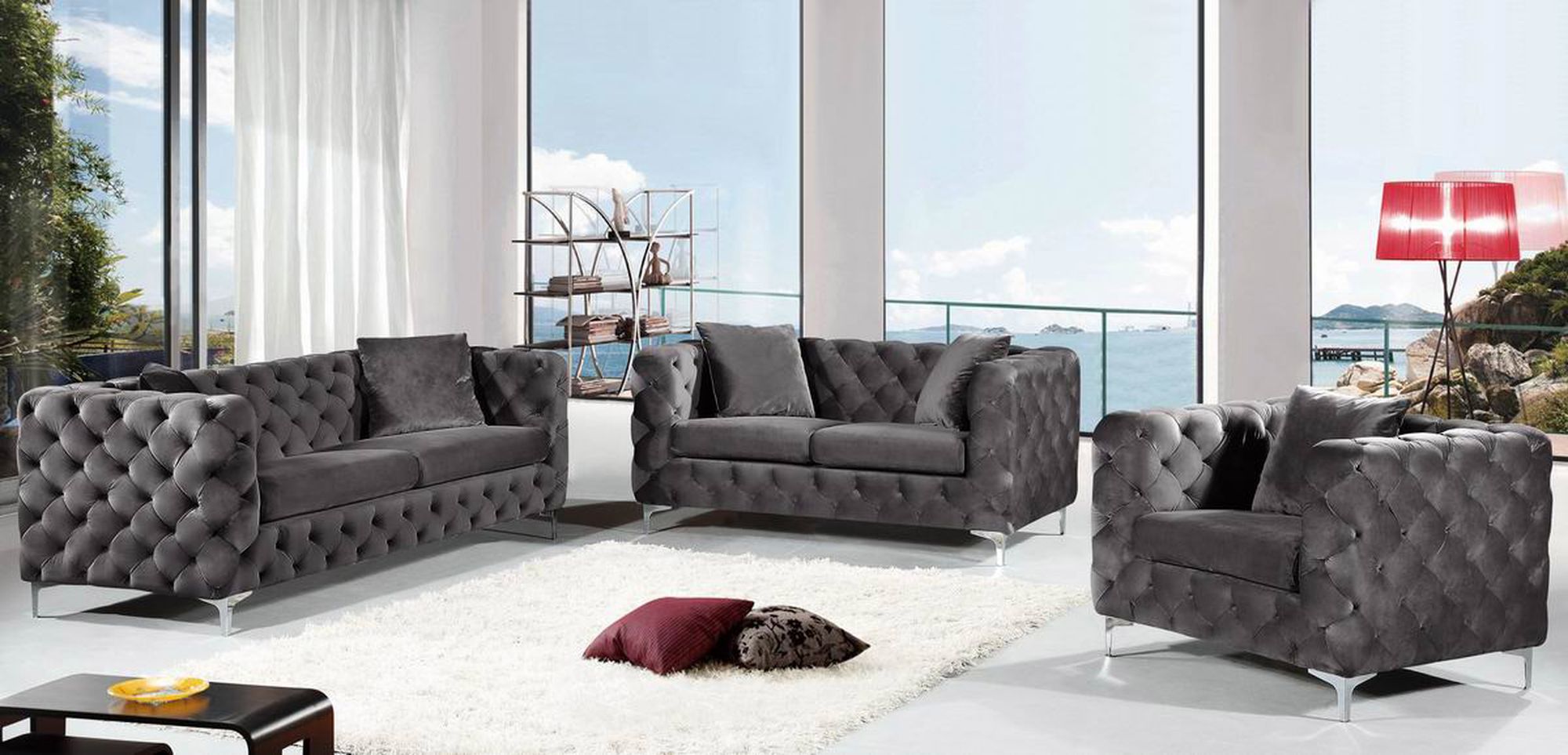 Scarlett Velvet Loveseat