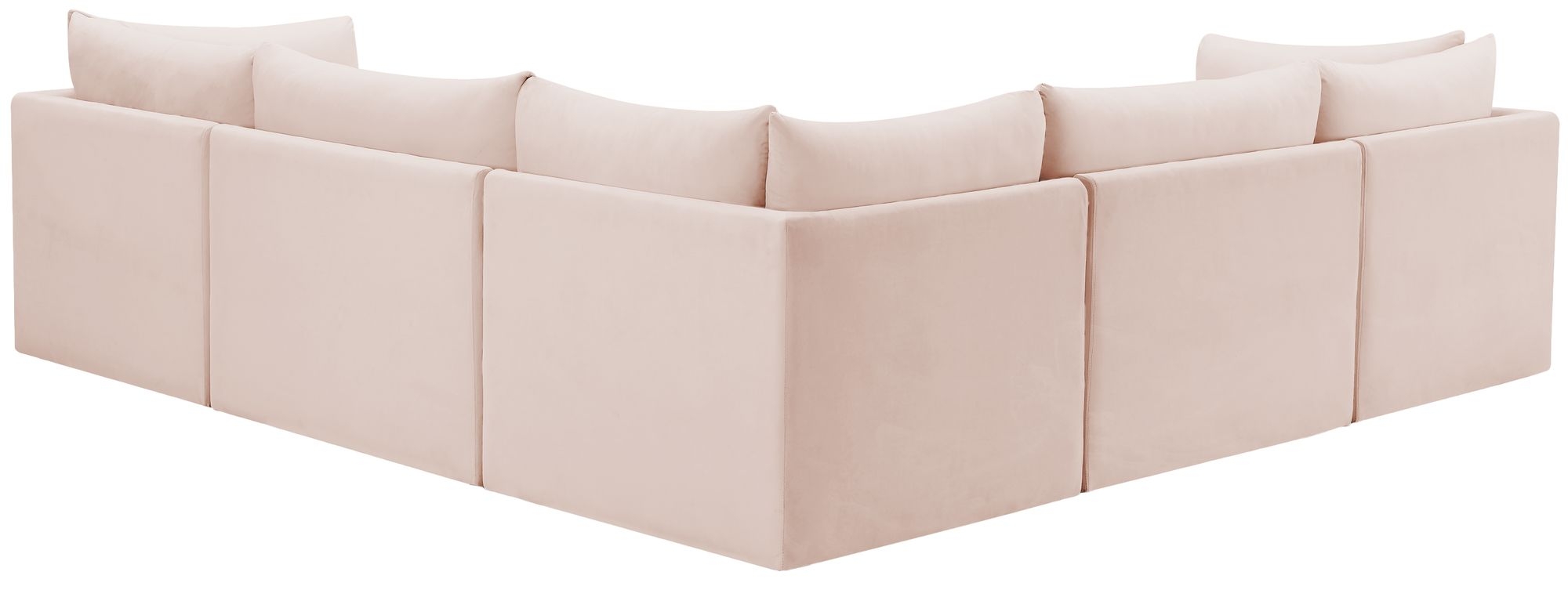 Jacob 103" 5-Piece Velvet Modular Sectional