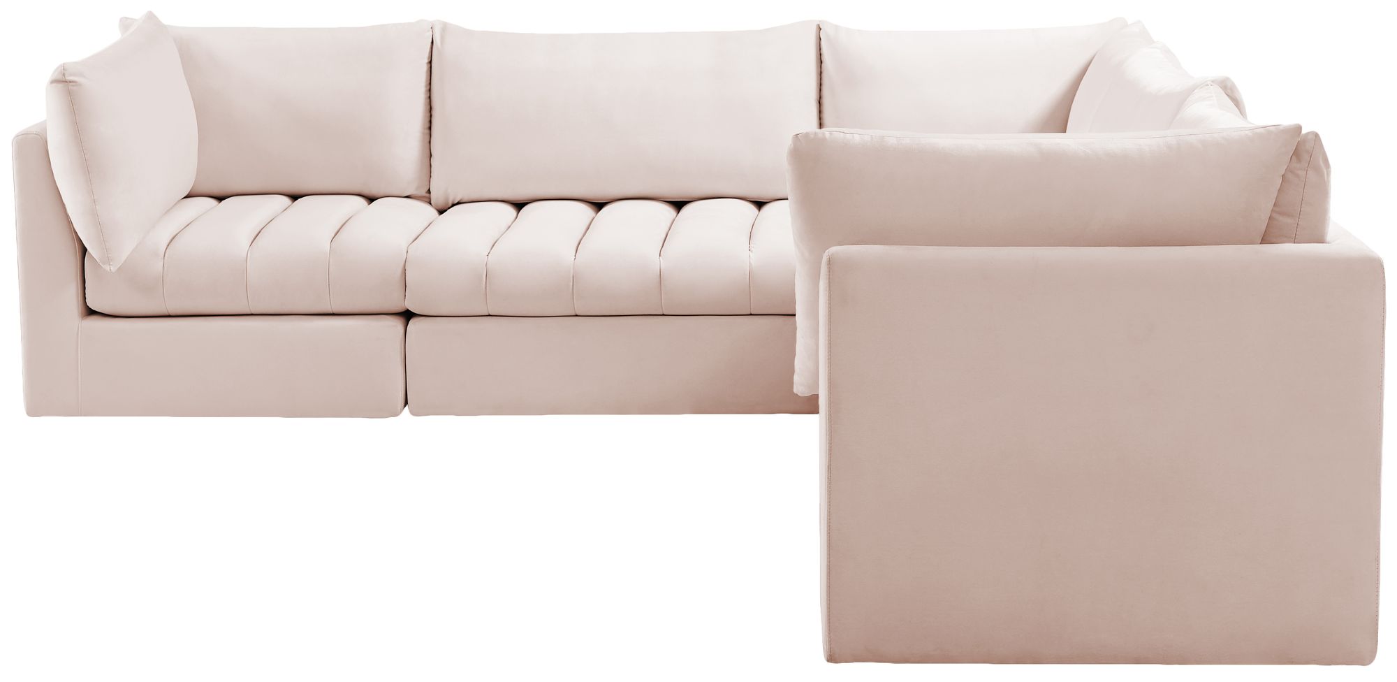 Jacob 103" 5-Piece Velvet Modular Sectional