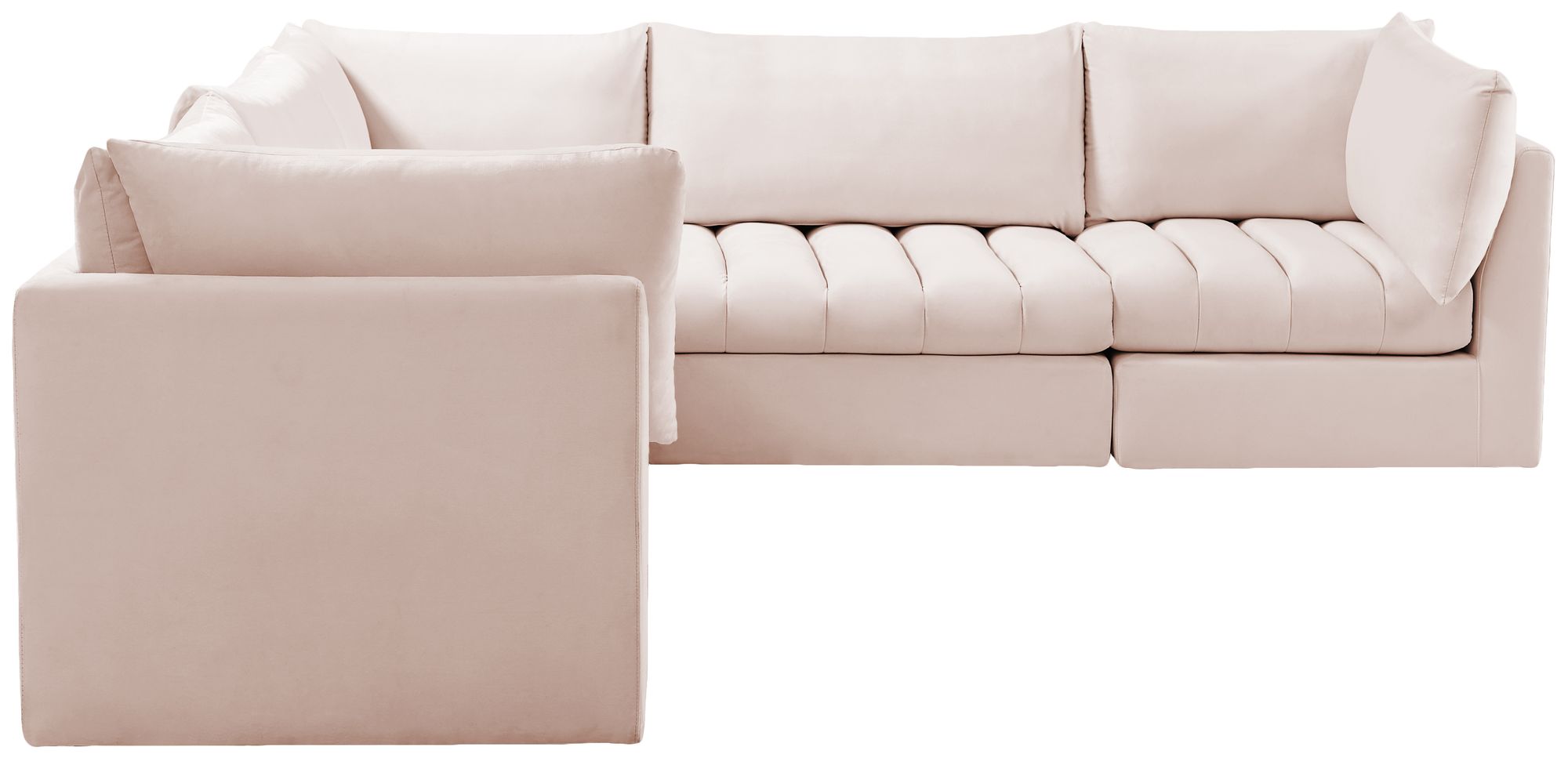 Jacob 103" 5-Piece Velvet Modular Sectional