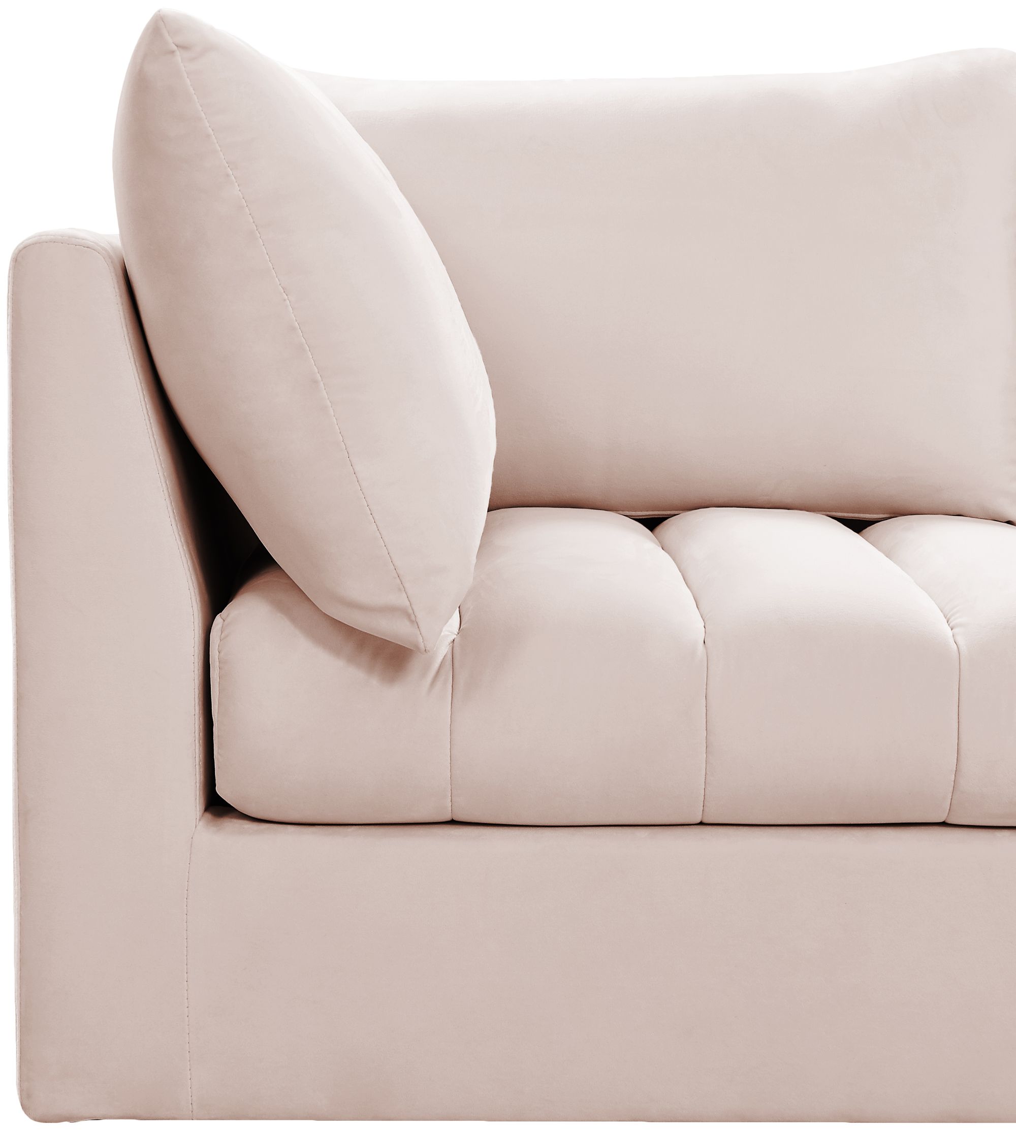 Jacob 140" 6-Piece Velvet Modular Sectional