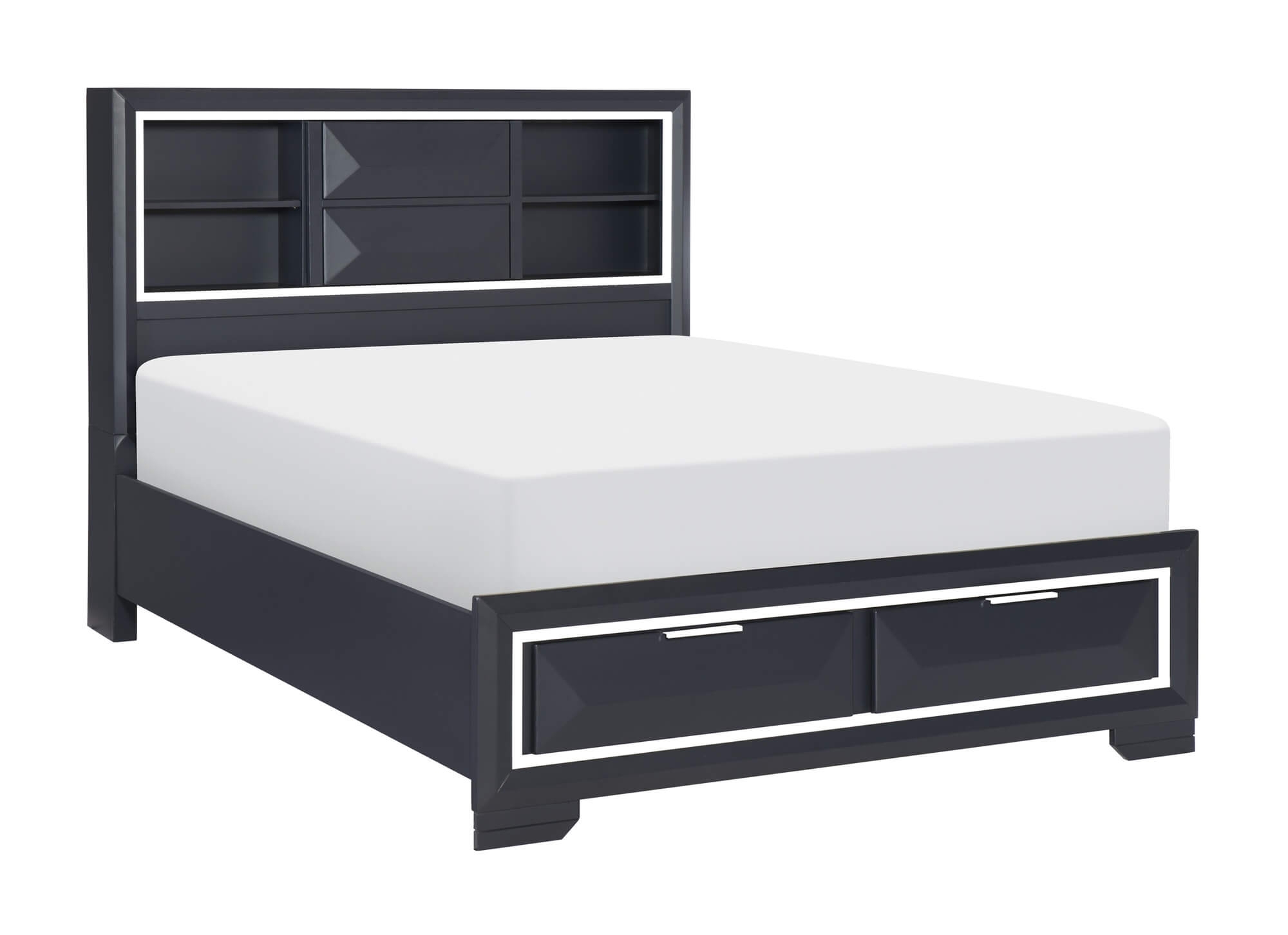 Rosemont Footboard Storage Platform Bedroom Set