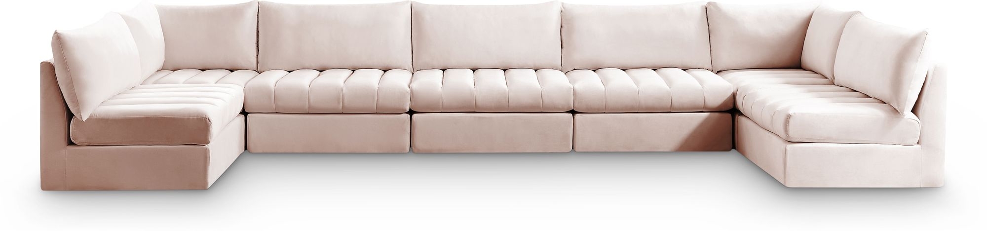 Jacob 177" 7-Piece Velvet Modular U-Shape Sectional