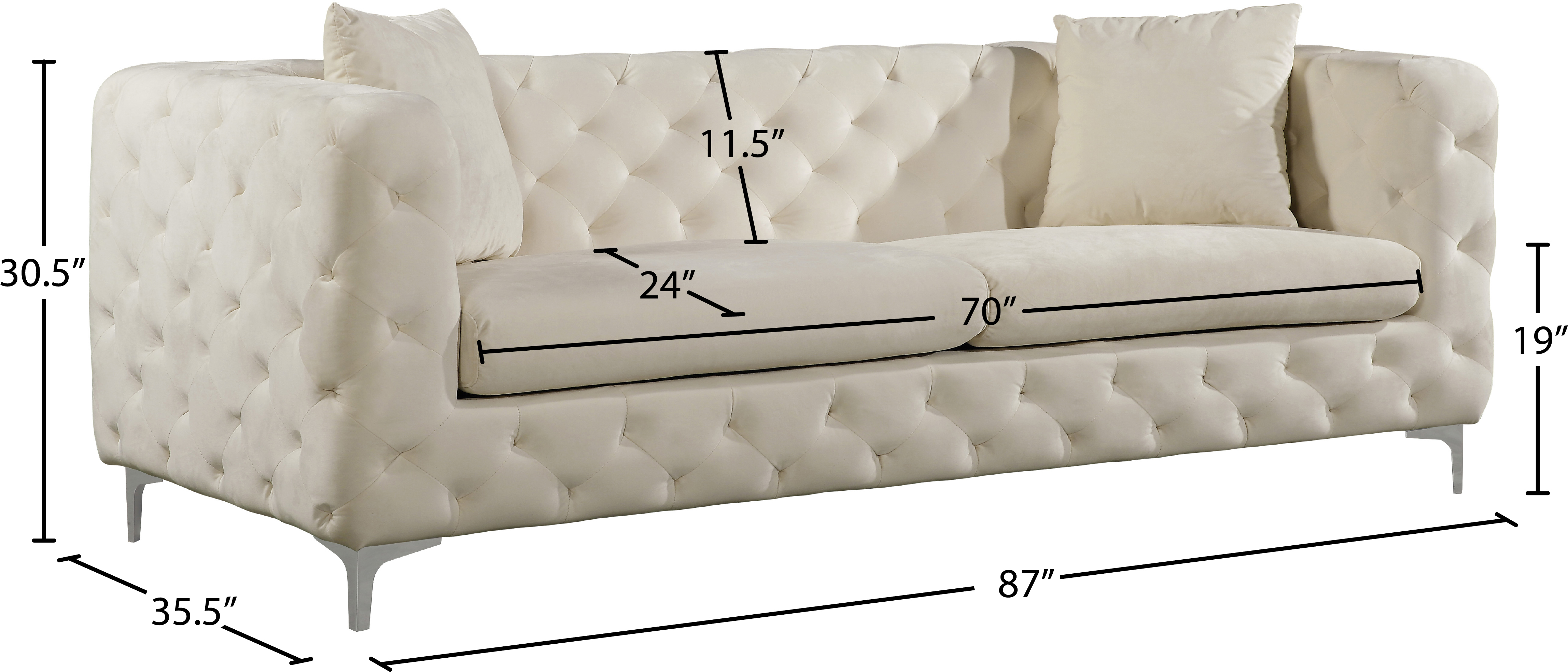 Scarlett Velvet Sofa