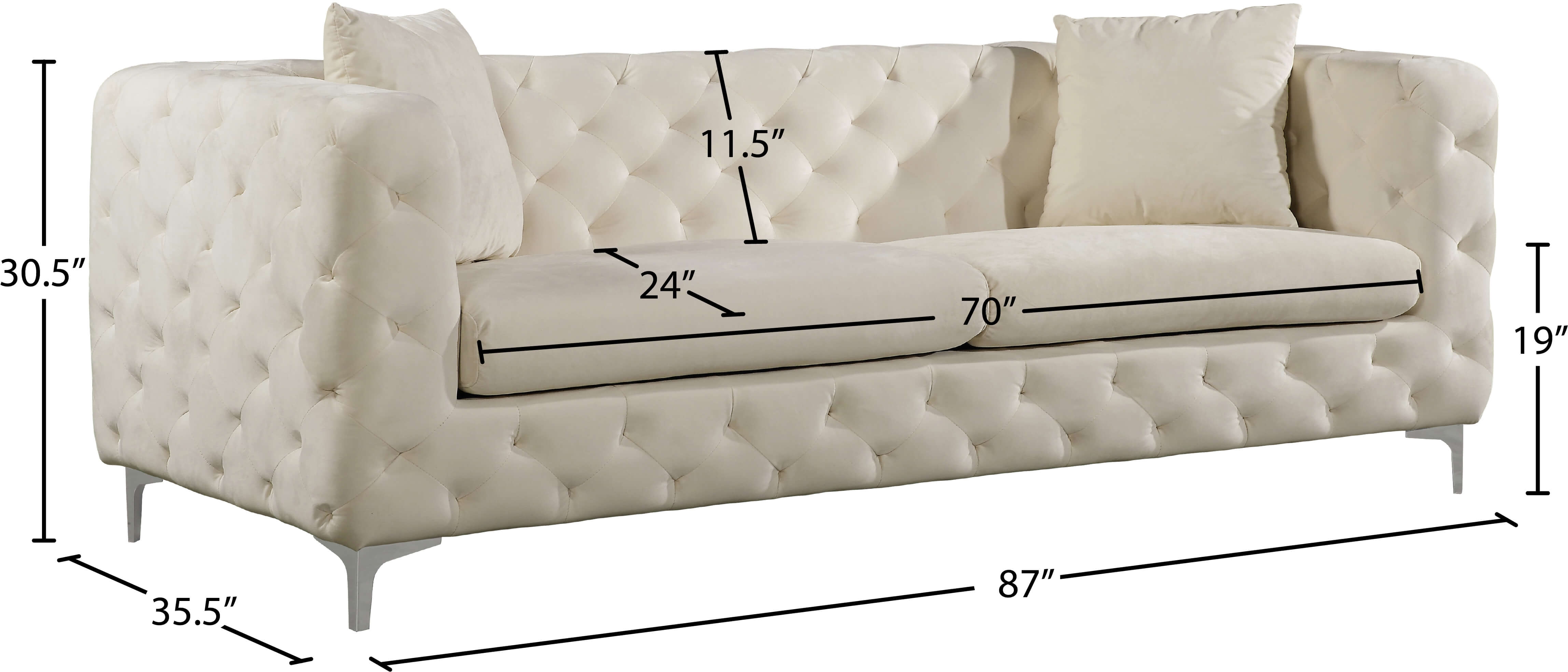 Scarlett Velvet Sofa