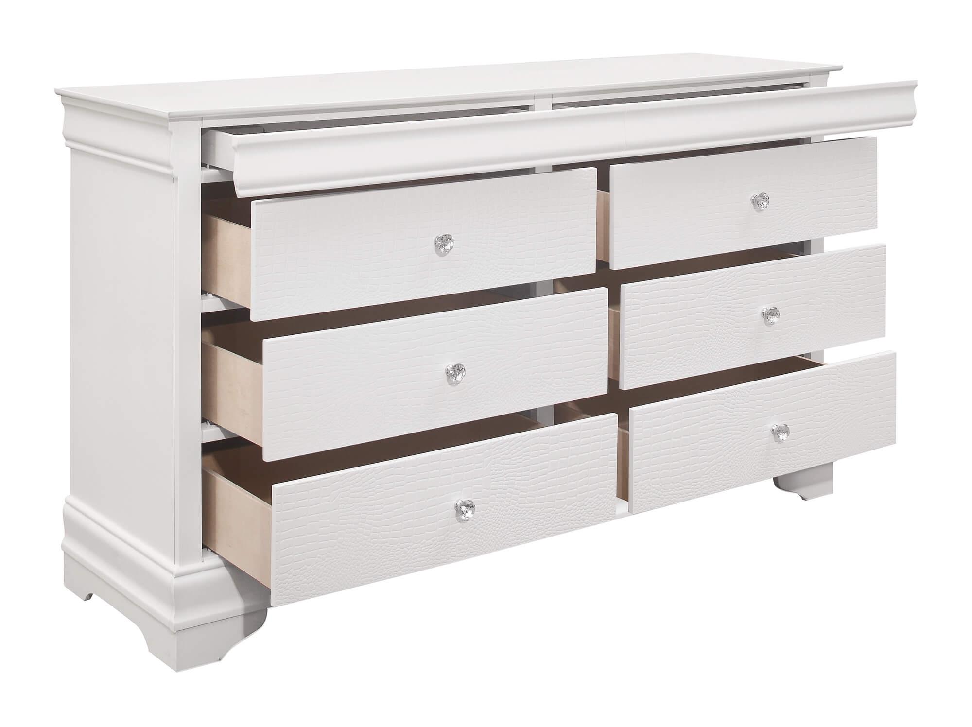 Lana Tufted Leatherette Bedroom Set with LED Lighting