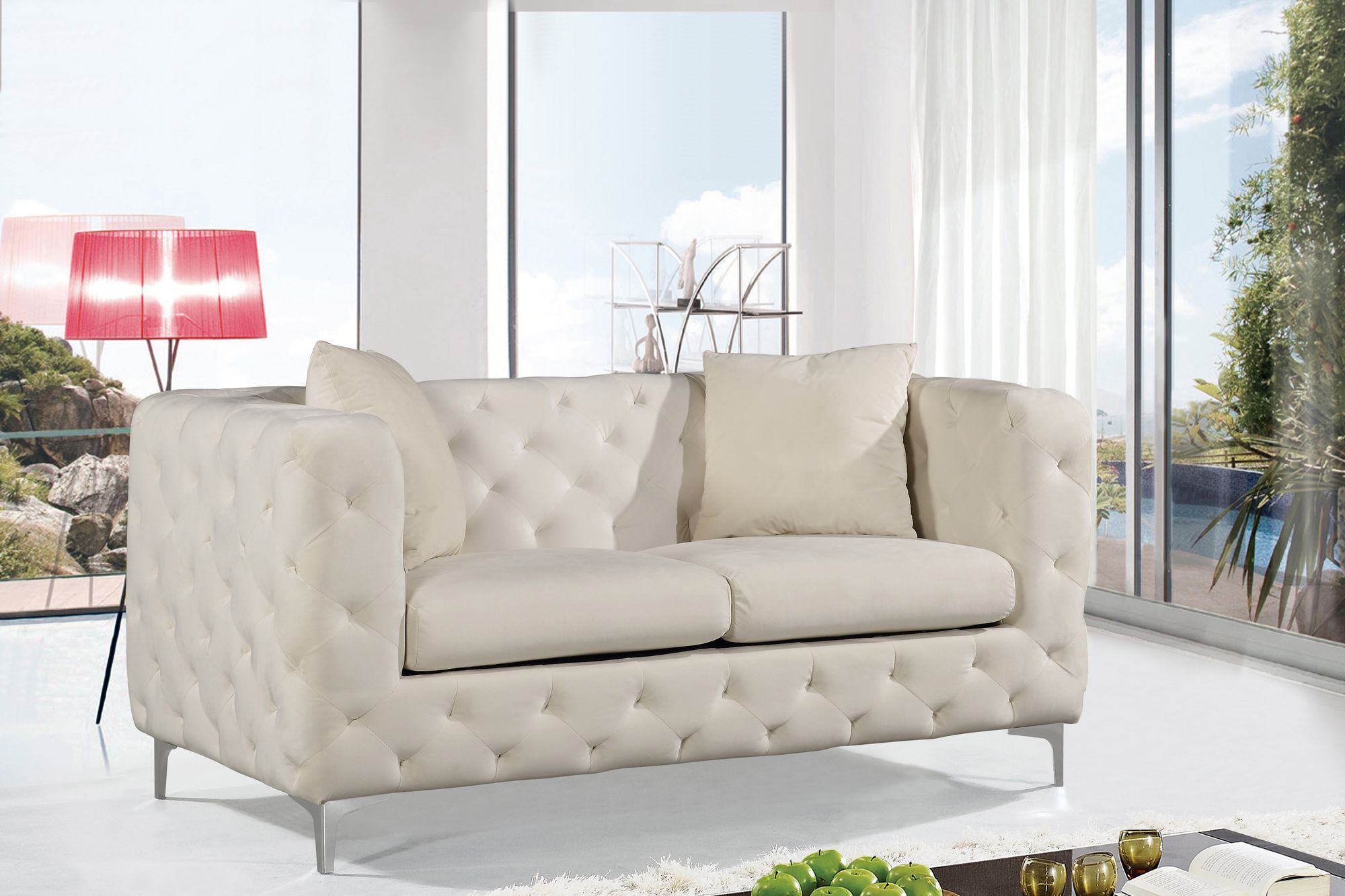 Scarlett Velvet Loveseat