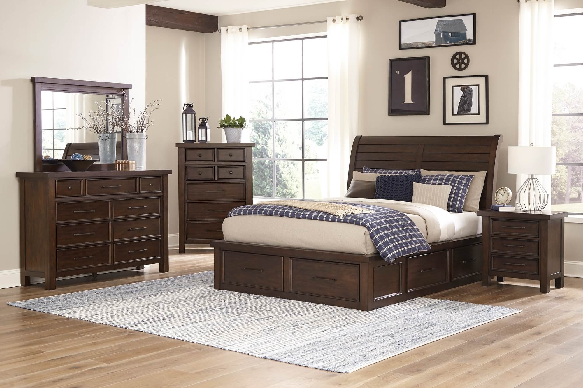 Logandale Queen Size Storage Platform Bed