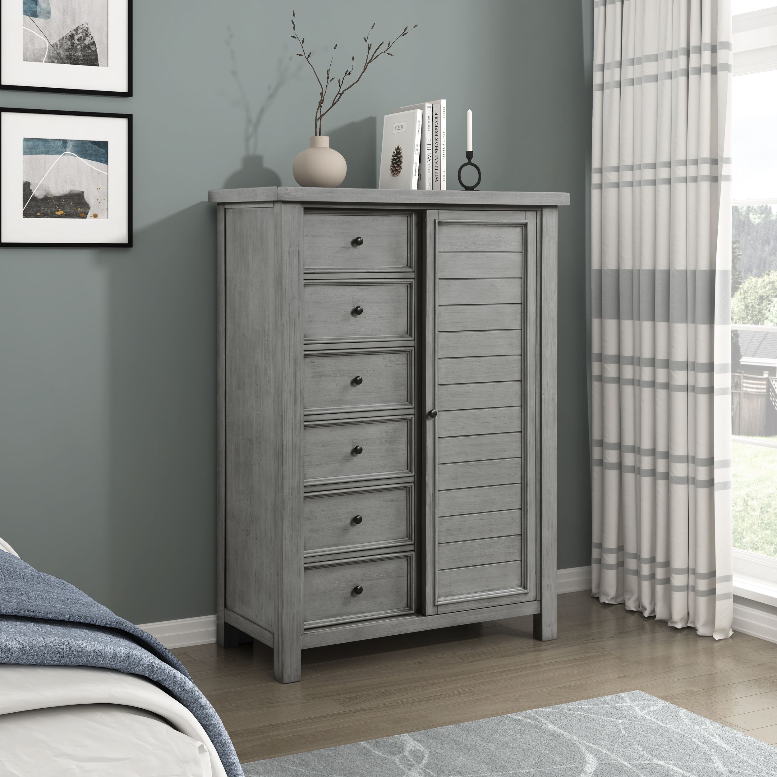 Logandale Wood Storage Platform Bedroom Set