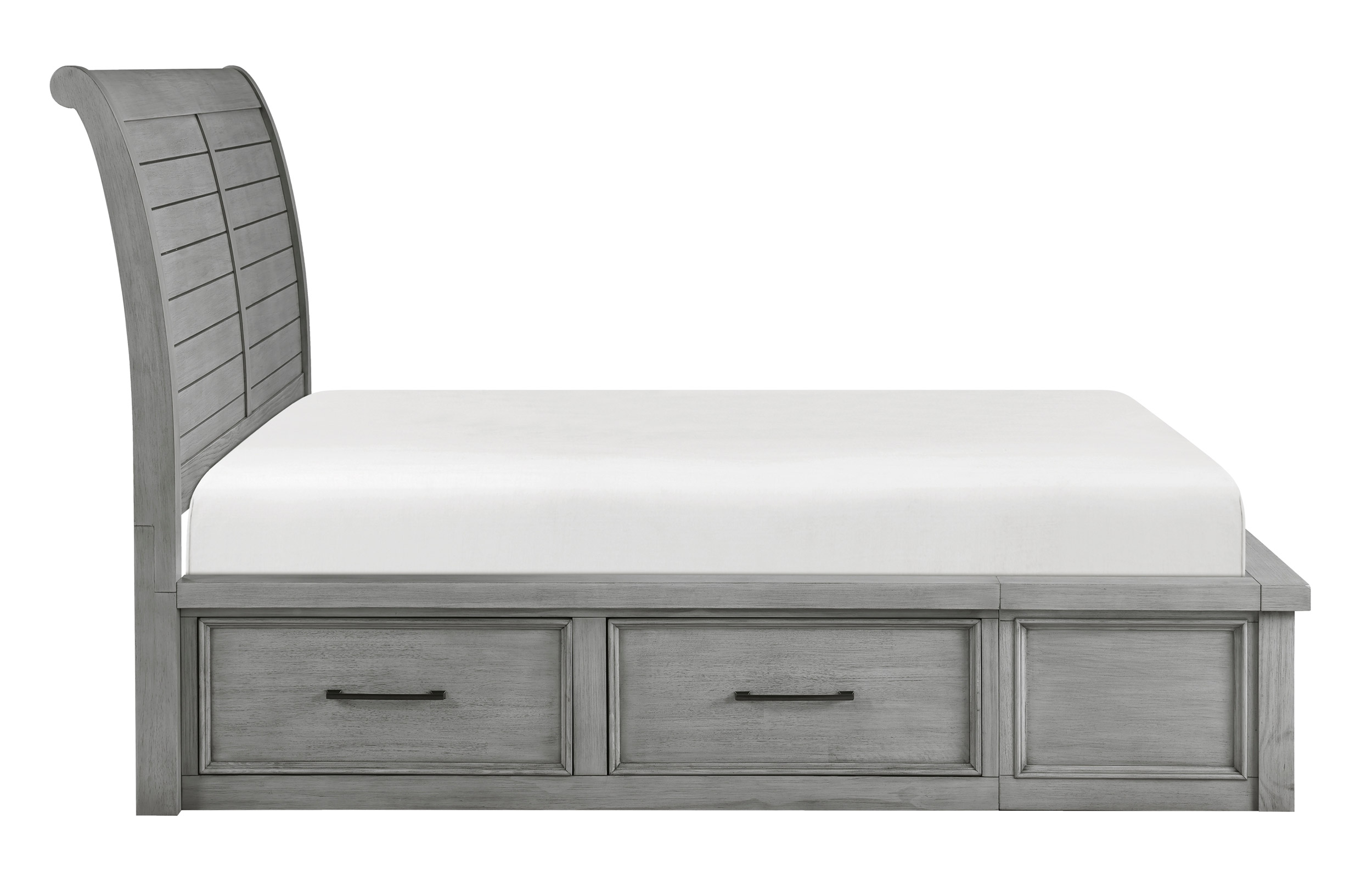 Logandale Wood Eastern King Storage Platform Bed