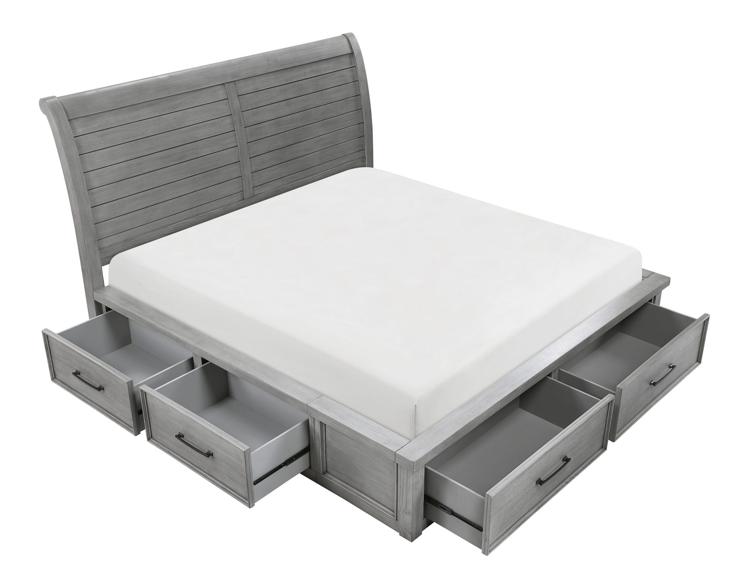 Logandale Wood Storage Platform Bed