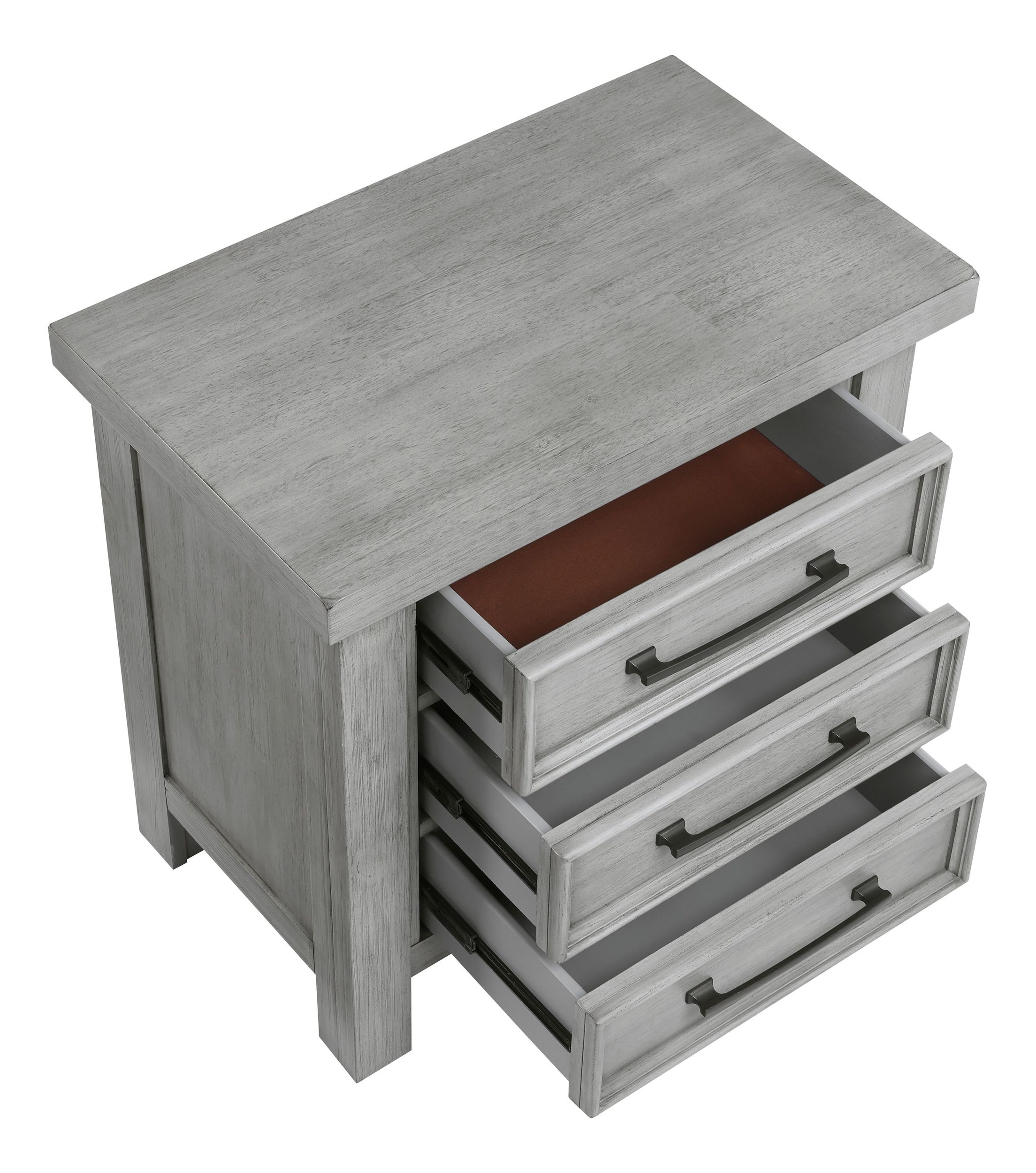 Logandale Wood 3-Drawer Night Stand