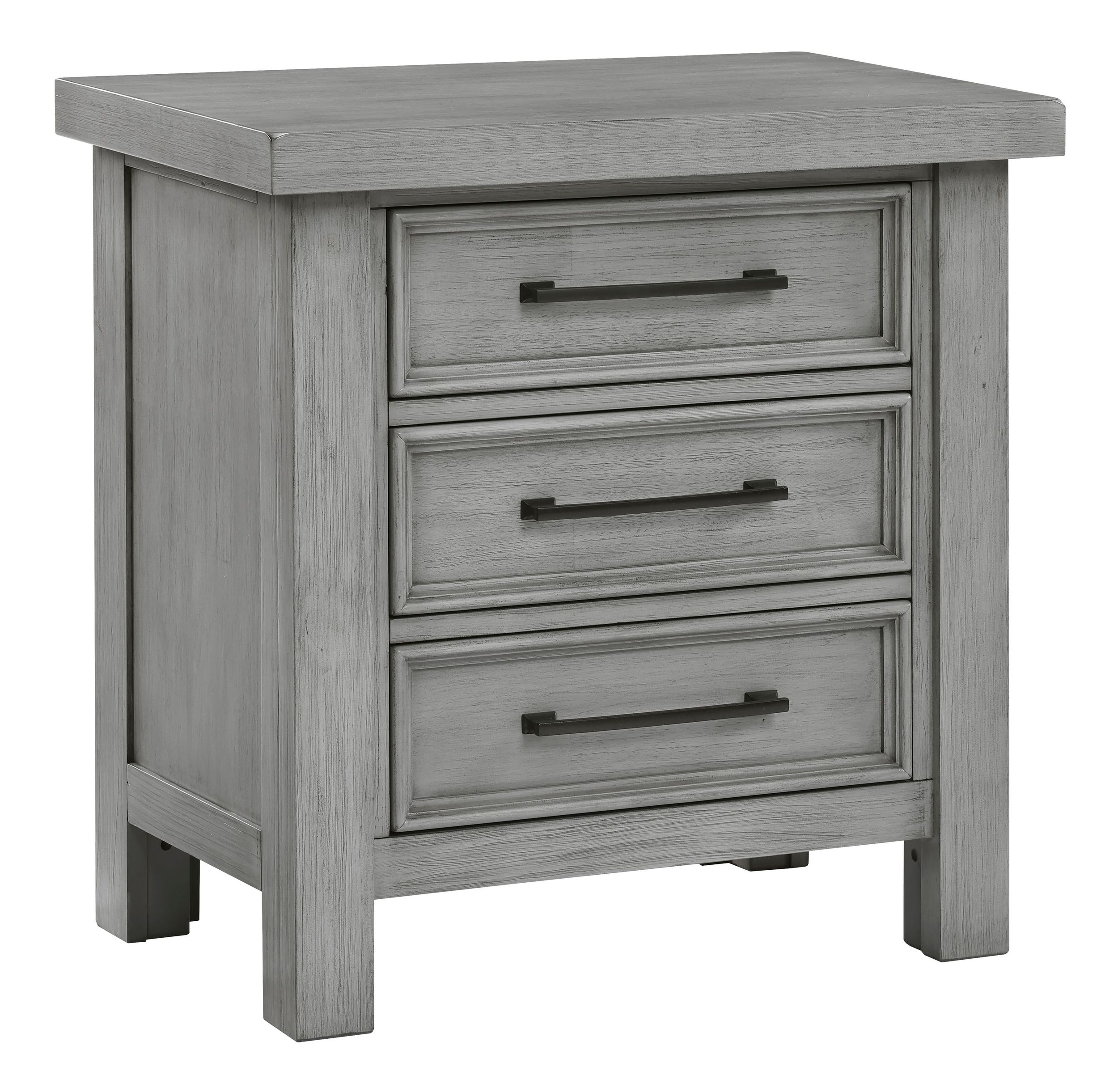 Logandale Wood 3-Drawer Night Stand