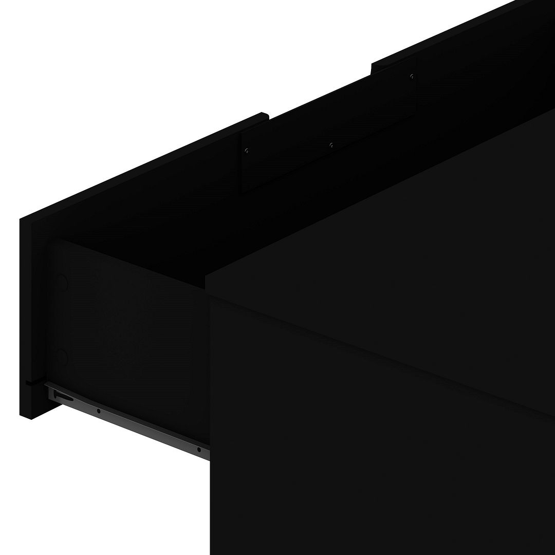 Rockefeller 6-Drawer Low MDF Double Dresser w/Metal Legs