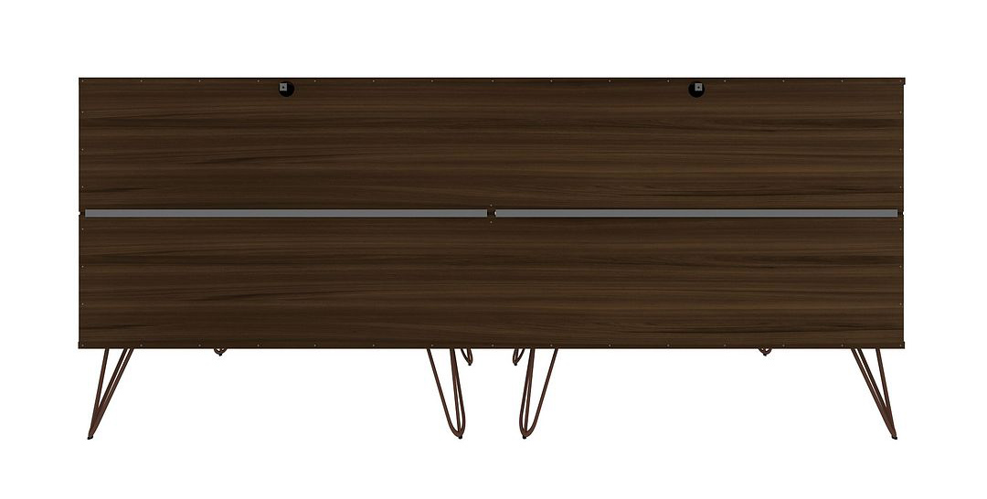 Rockefeller 6-Drawer Low MDF Double Dresser w/Metal Legs
